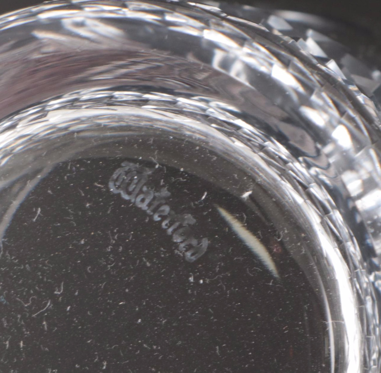 Waterford "Colleen Short Stem" Cut Crystal Double Old Fashioned Glasses