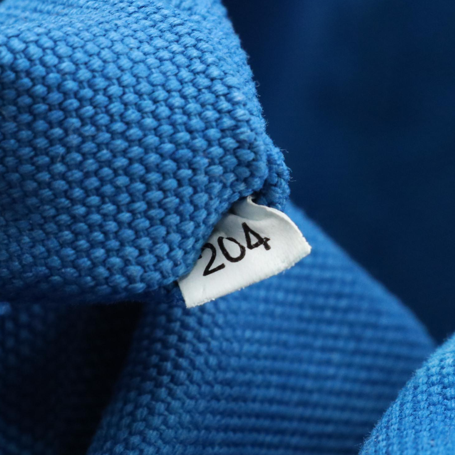 Prada Large Blue Canapa Logo Canvas Two-Way Tote Bag