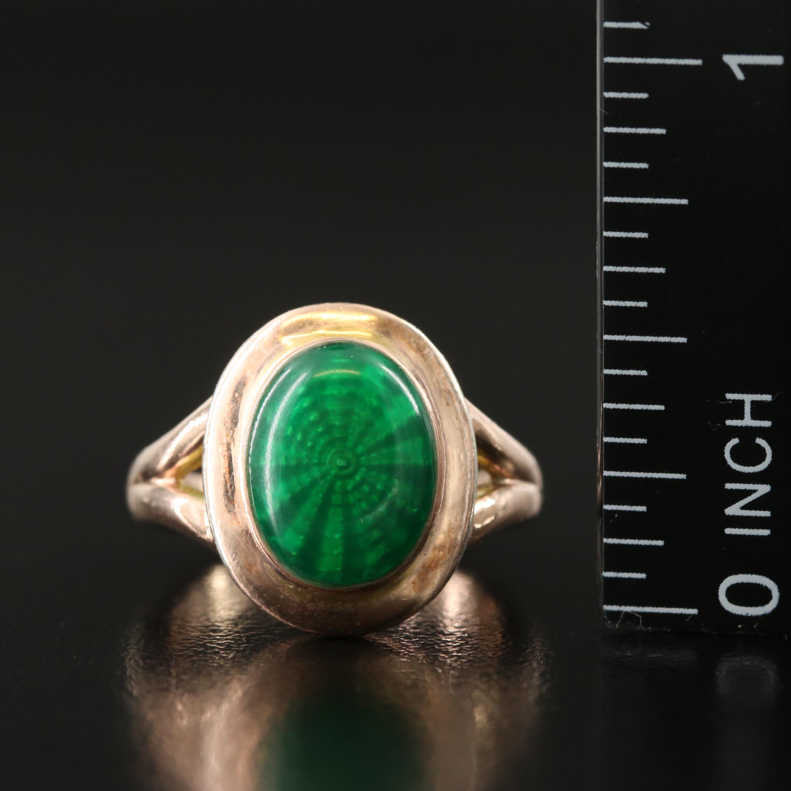 Sterling Guilloché Enamel Ring