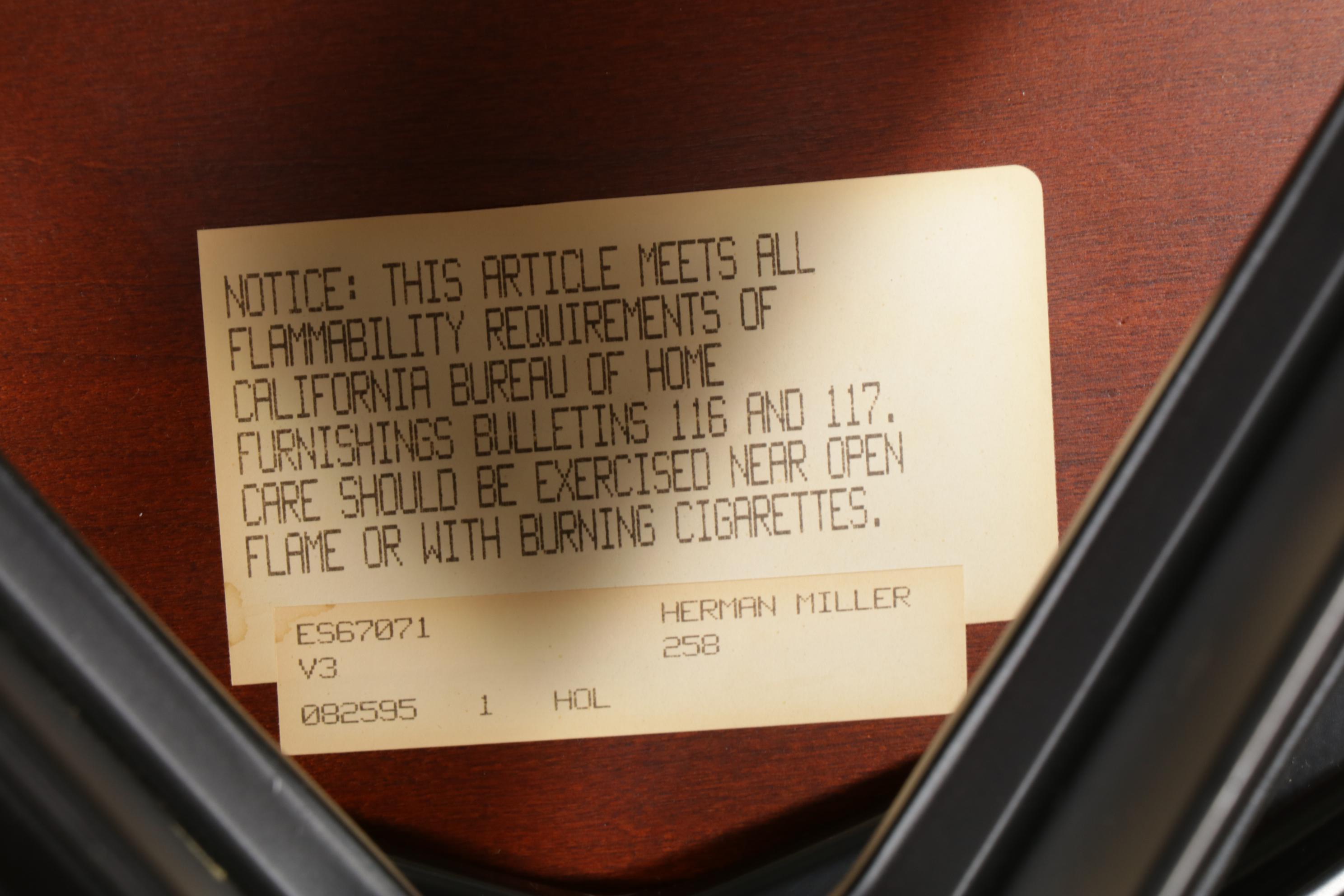 Three Charles and Ray Eames for Herman Miller Wood Lounge Chairs and One Ottoman