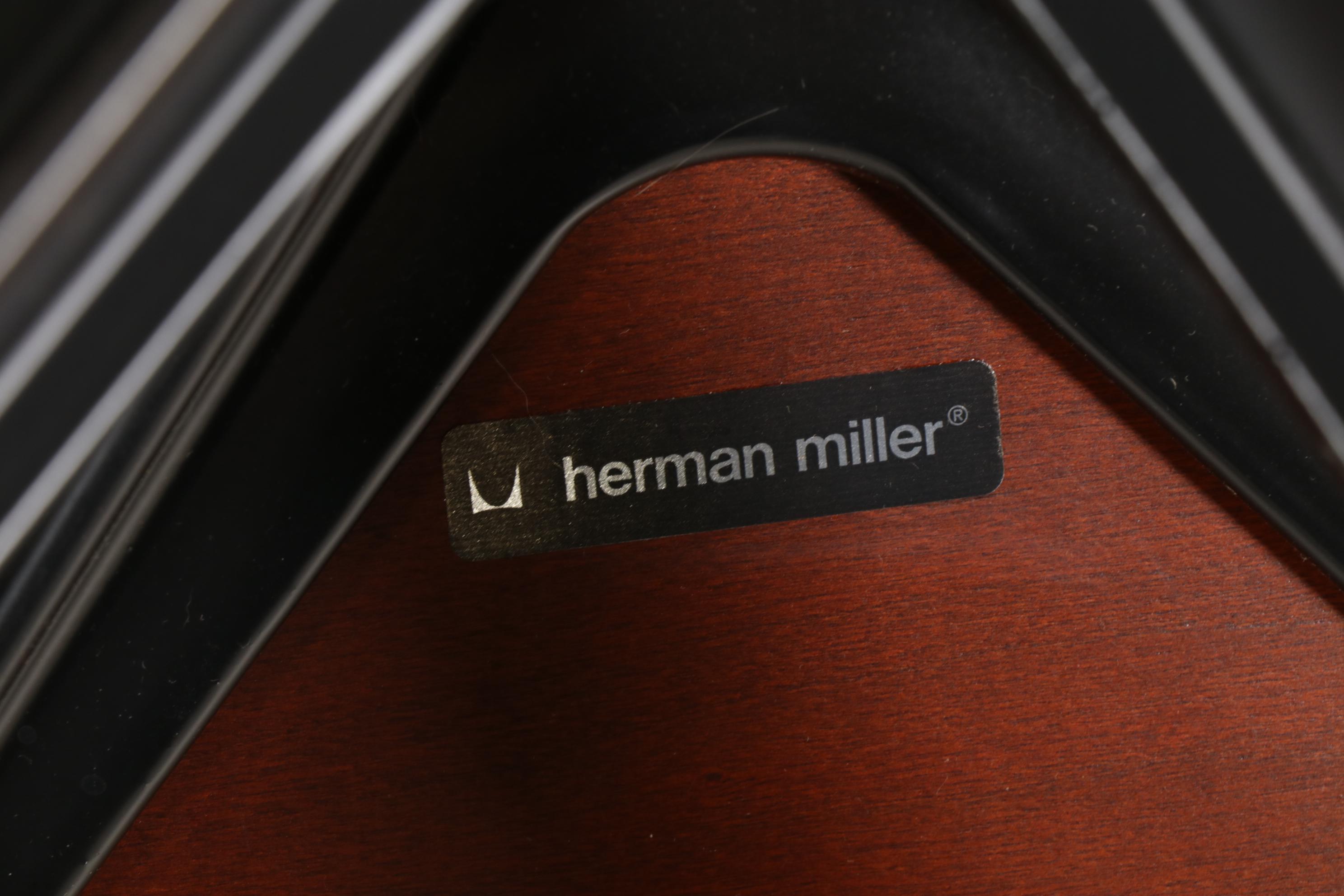 Three Charles and Ray Eames for Herman Miller Wood Lounge Chairs and One Ottoman