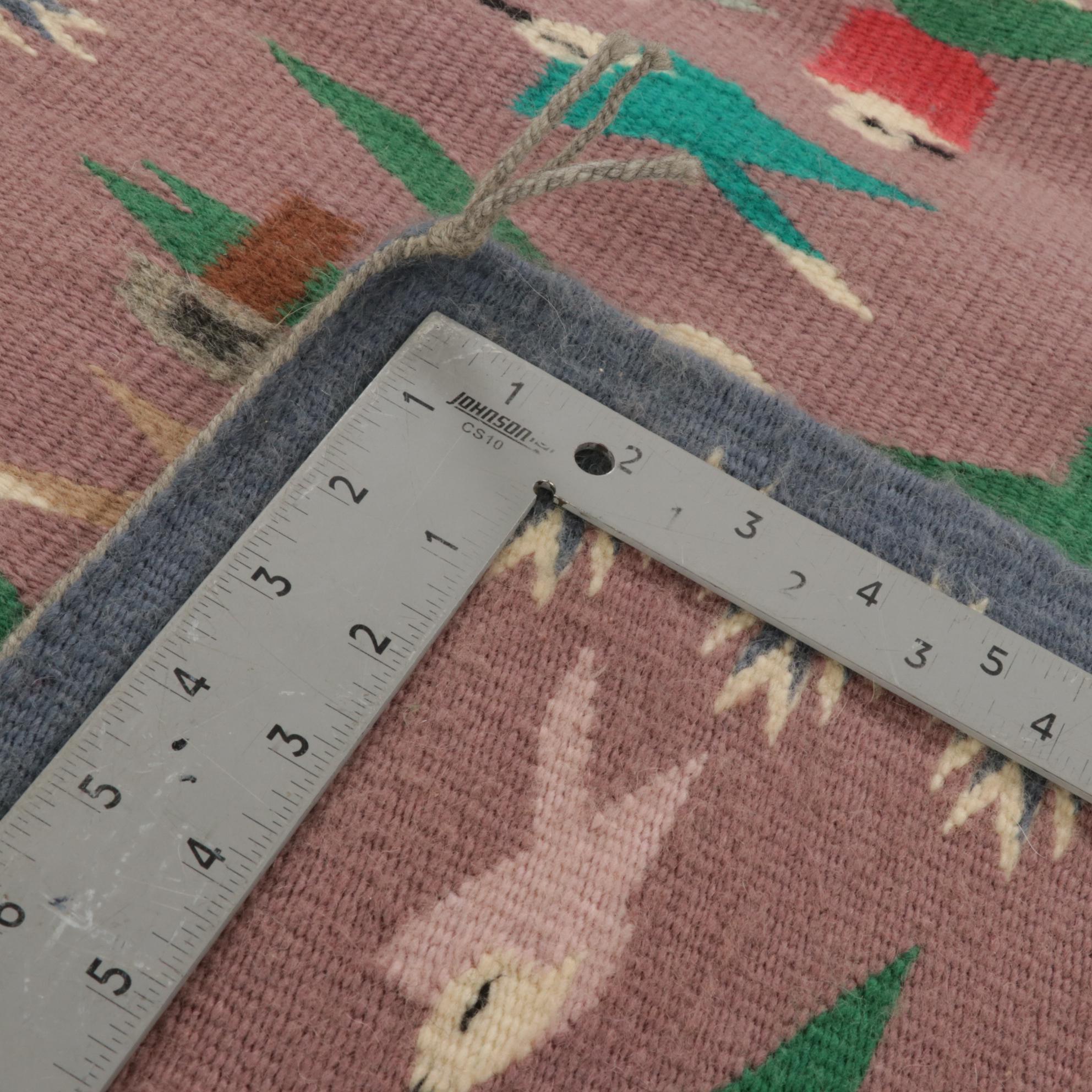 1'11 x 2'6 Handwoven Navajo Tree of Life Accent Rug