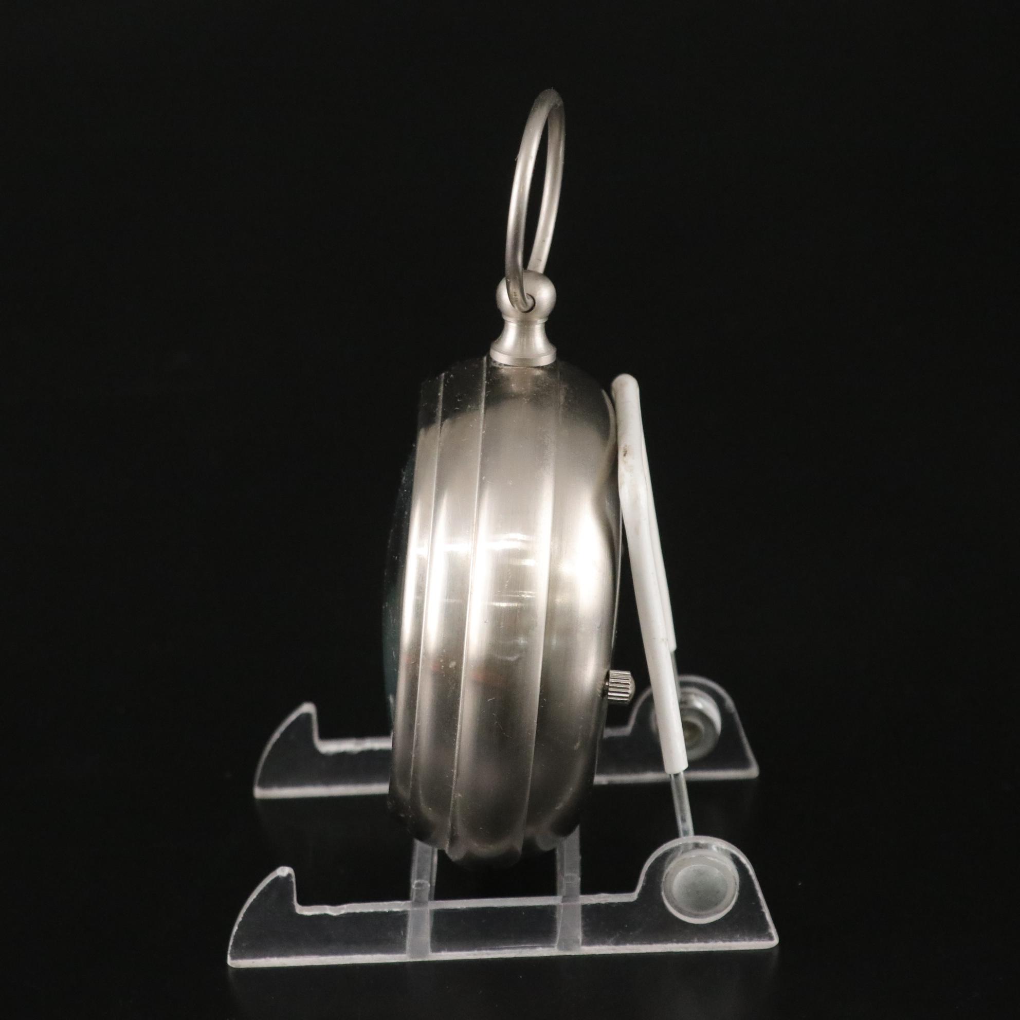 Pottery Barn Pocket Watch Clock & Dome Magnifying Glass