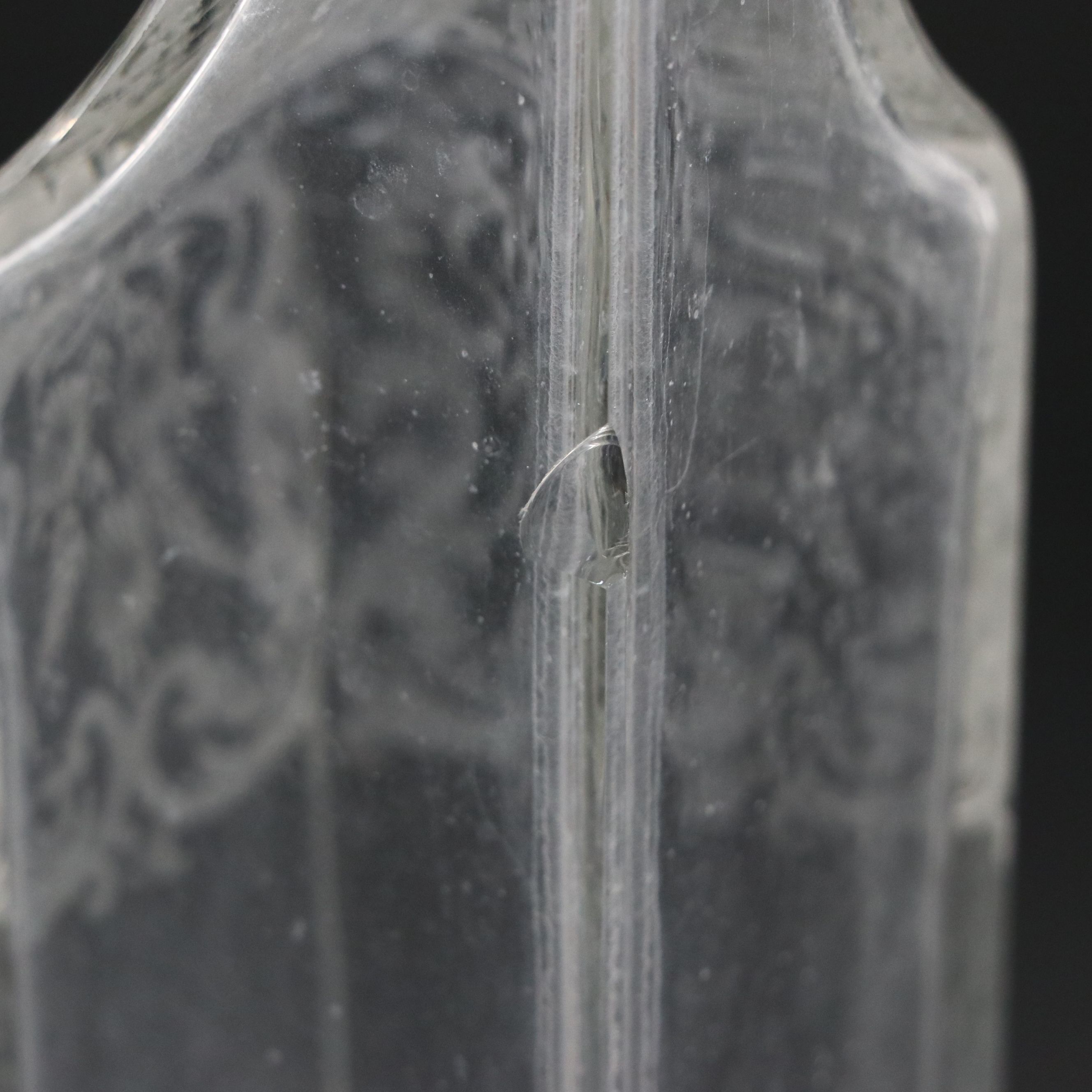 German Hanau 800 Silver and Etched Glass Cruet Set, Early 20th C.