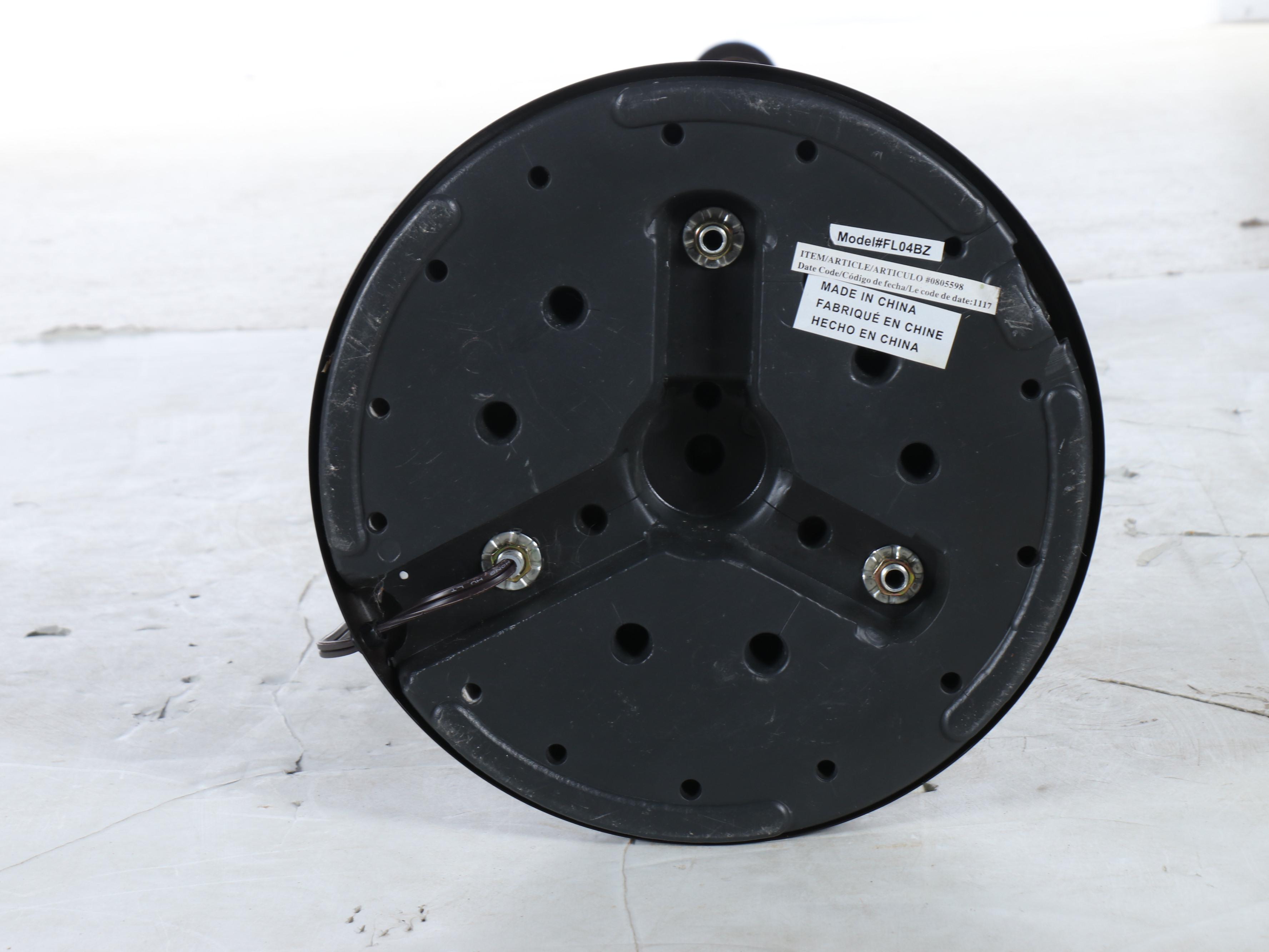 allen + roth "Latchbury" Oil Rubbed Bronze 3-Tier Floor Lamp with Glass Shades