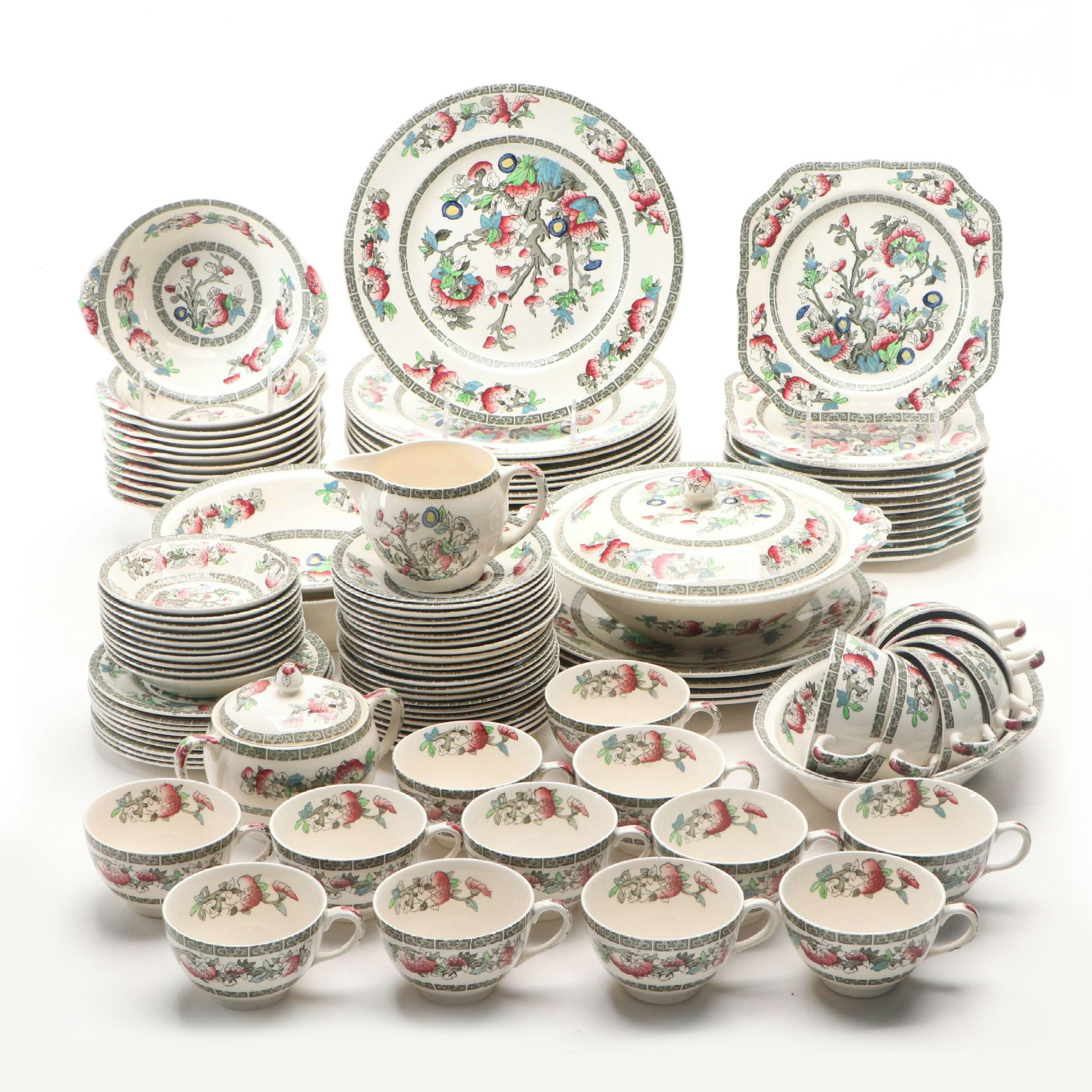 Johnson Bros. and Other English Earthenware Indian Tree Pattern Tableware