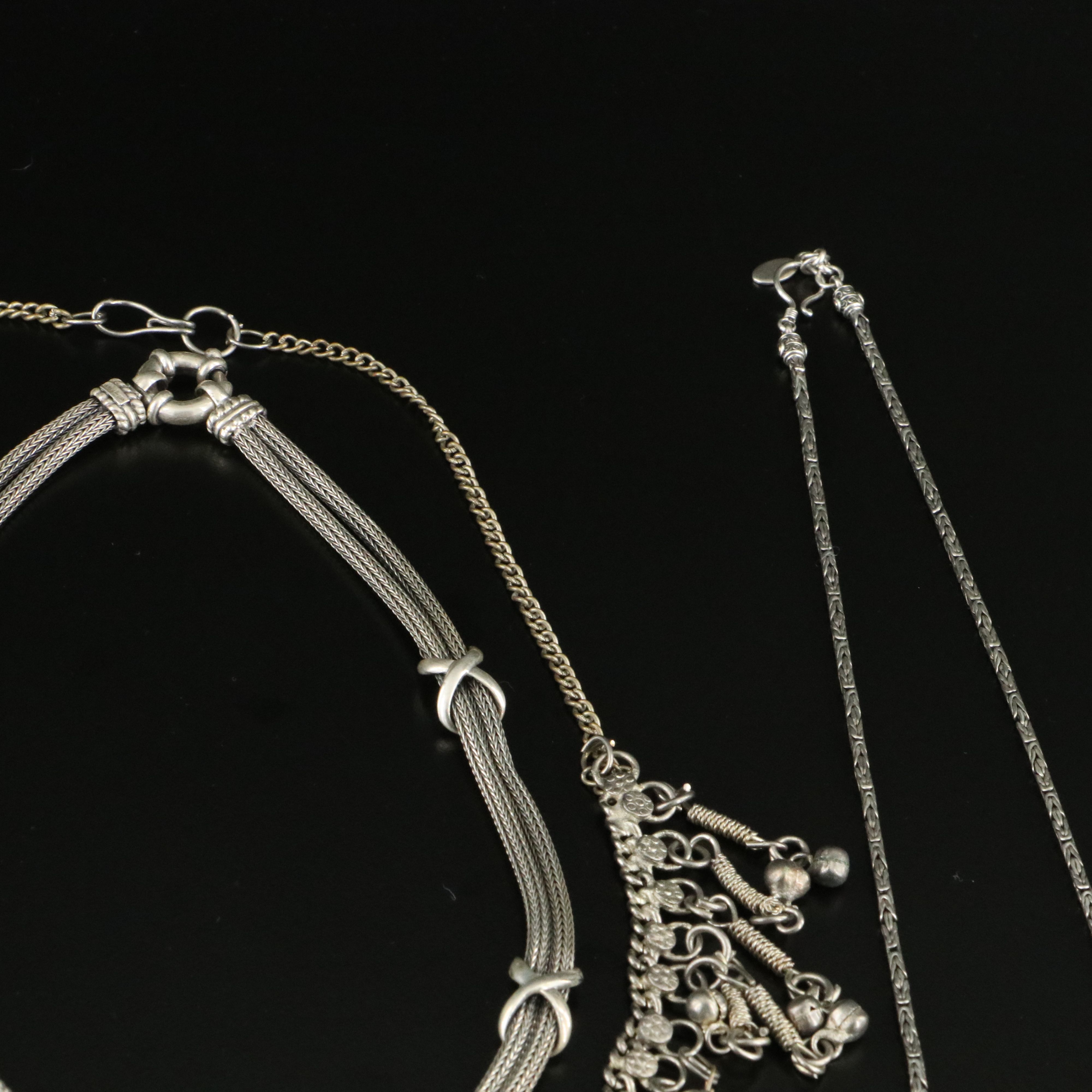 Sterling, Sodalite and Agate Featured in Necklace Collection