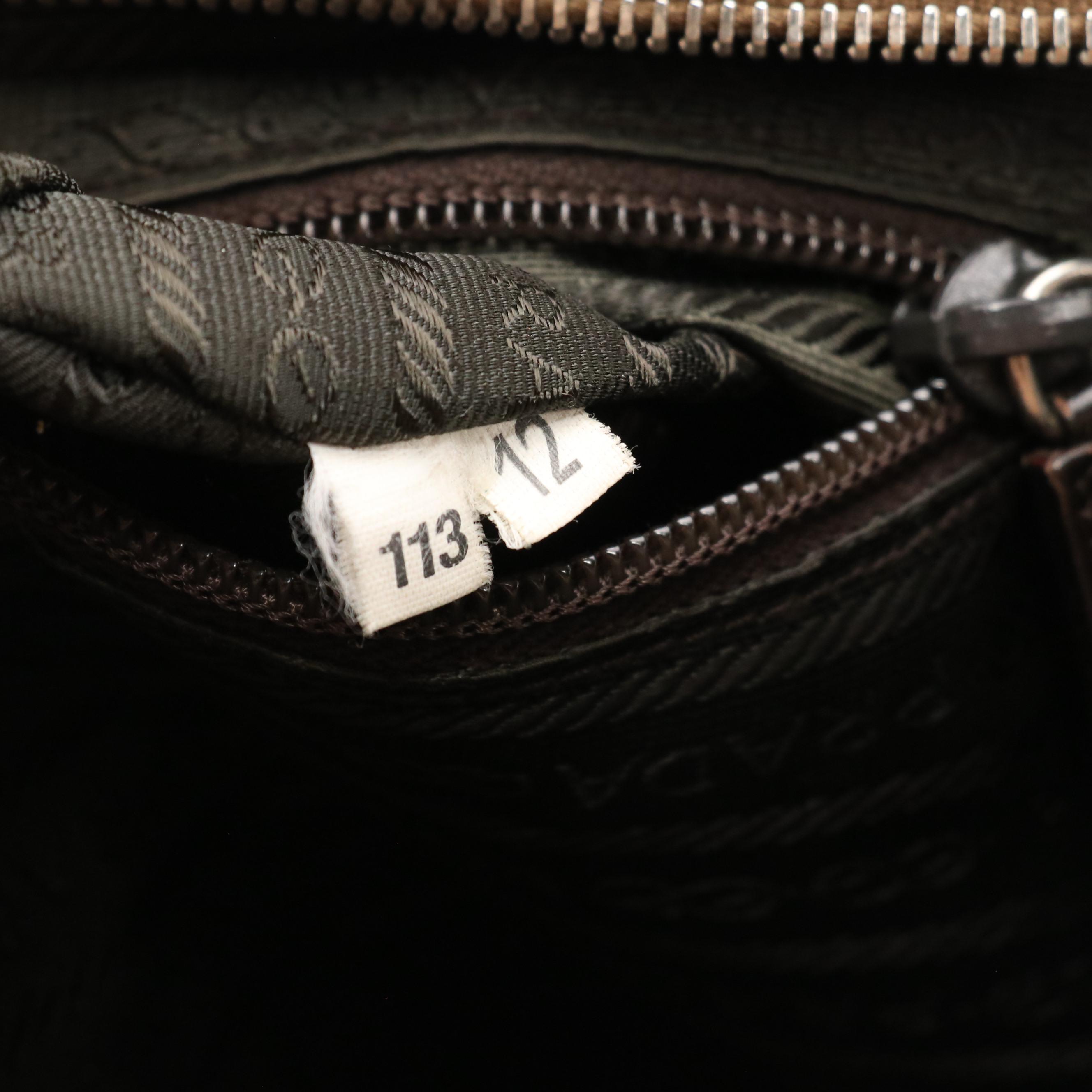 Prada Boston Bag in Brown Vitello Daino Leather