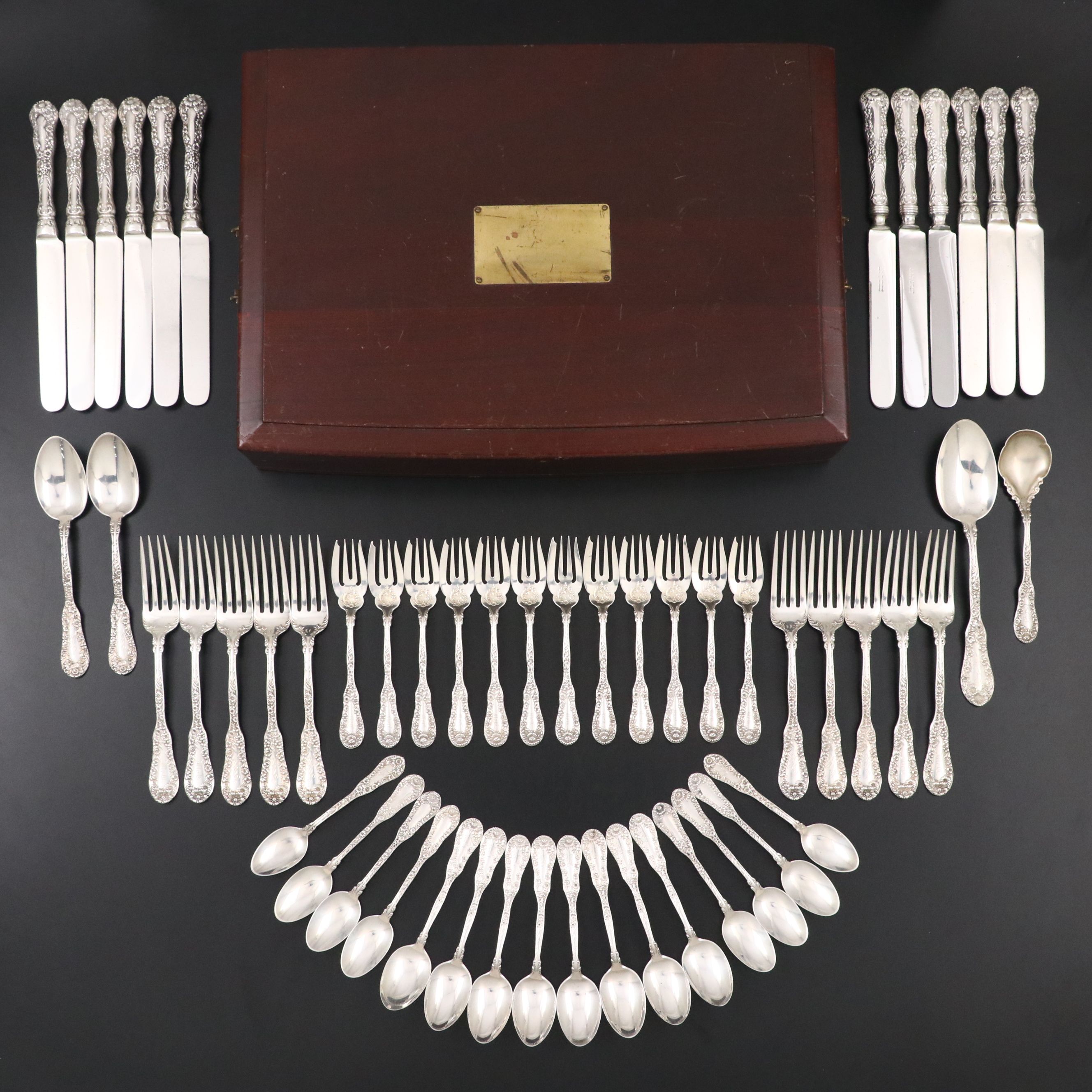 Dominick & Haff "Number 10" Sterling Silver Flatware Set and Chest