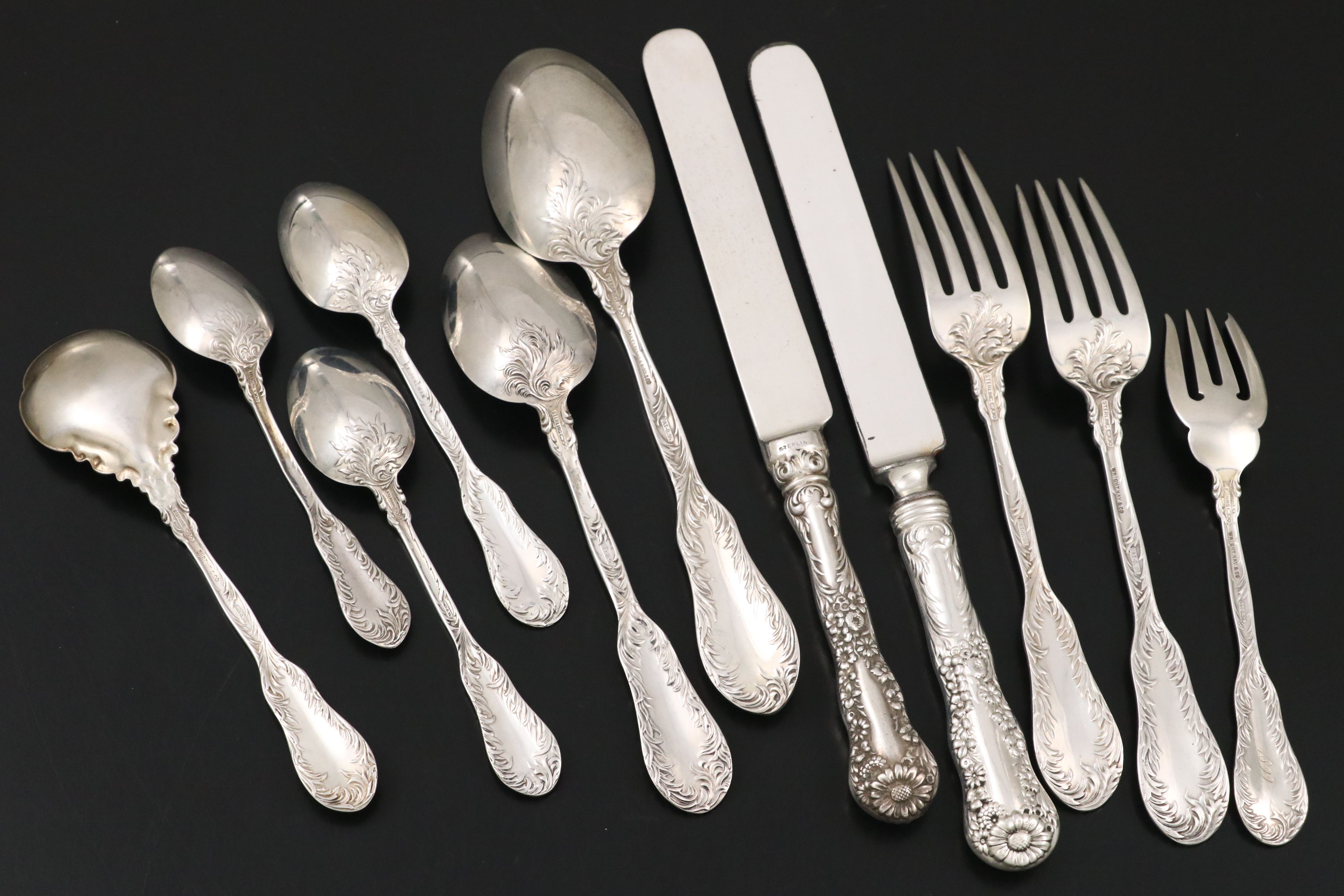 Dominick & Haff "Number 10" Sterling Silver Flatware Set and Chest