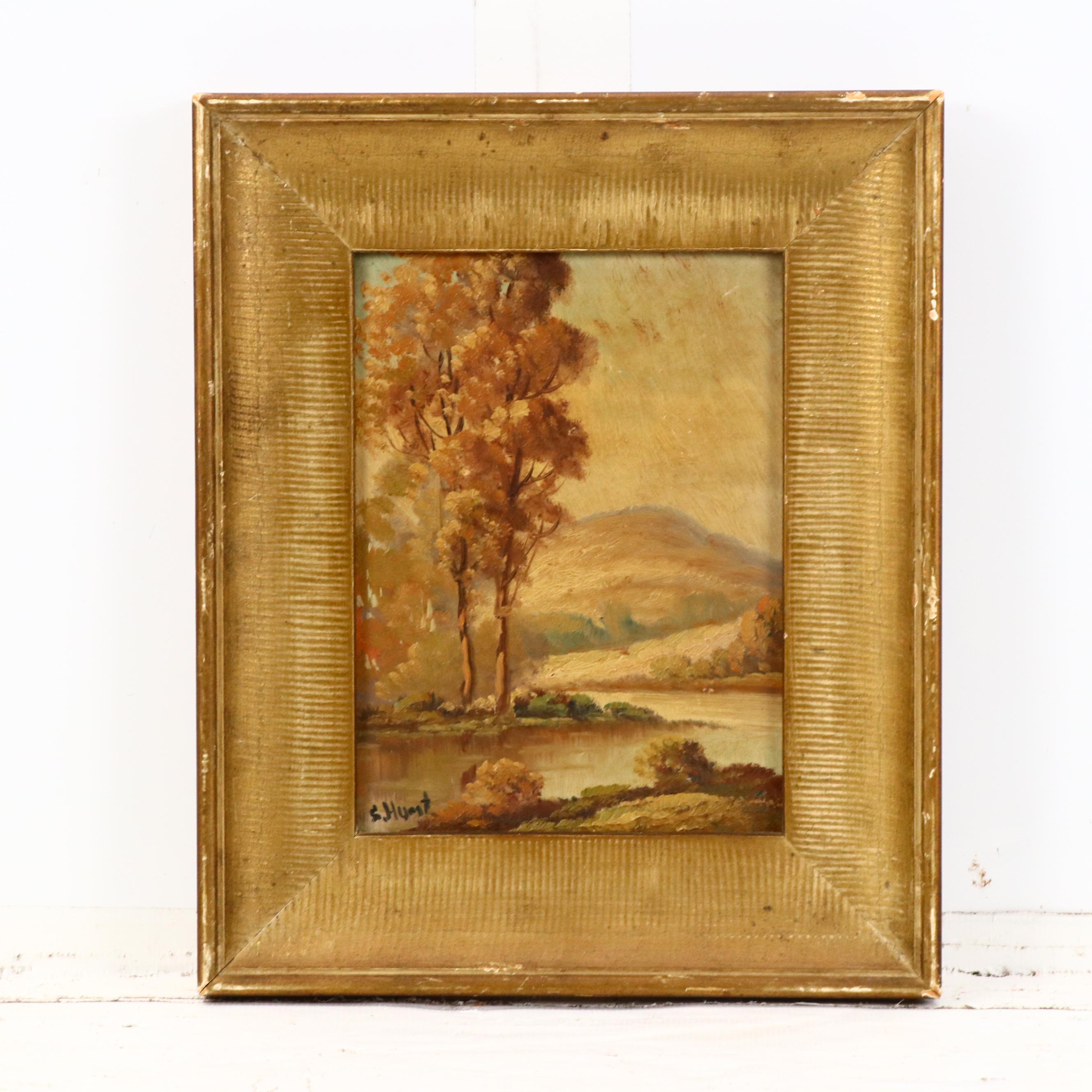J. Craig Landscape Oil Painting, Early 20th Century
