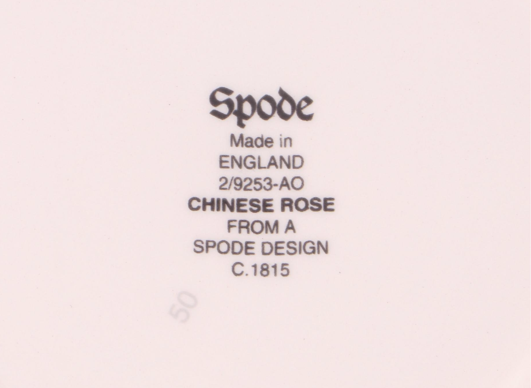 Spode "Chinese Rose" Porcelain Dinnerware