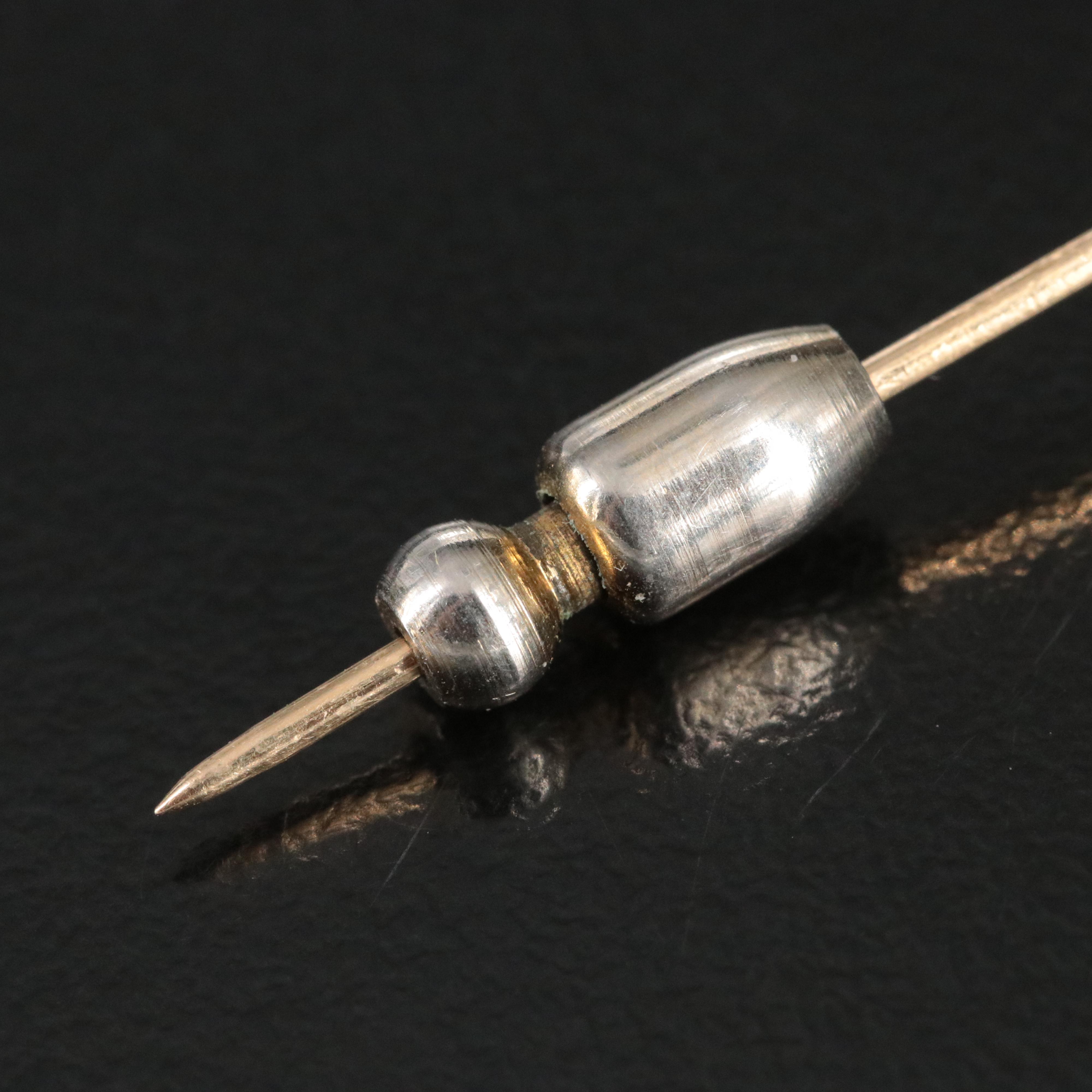 Vintage 14K CZ Stickpin