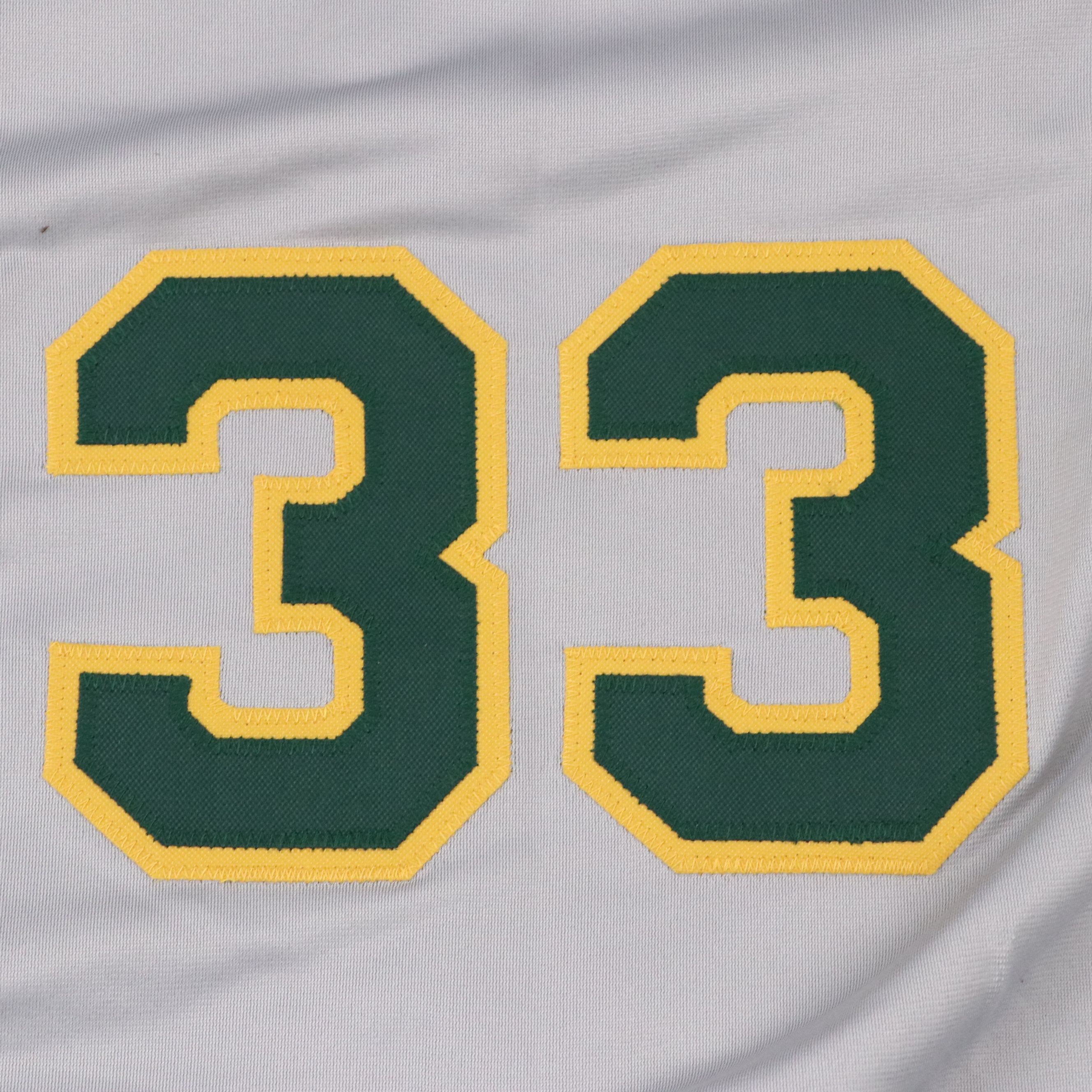 Jose Canseco Signed Oakland Athletics Jersey with Roger Clemens Signed Baseball