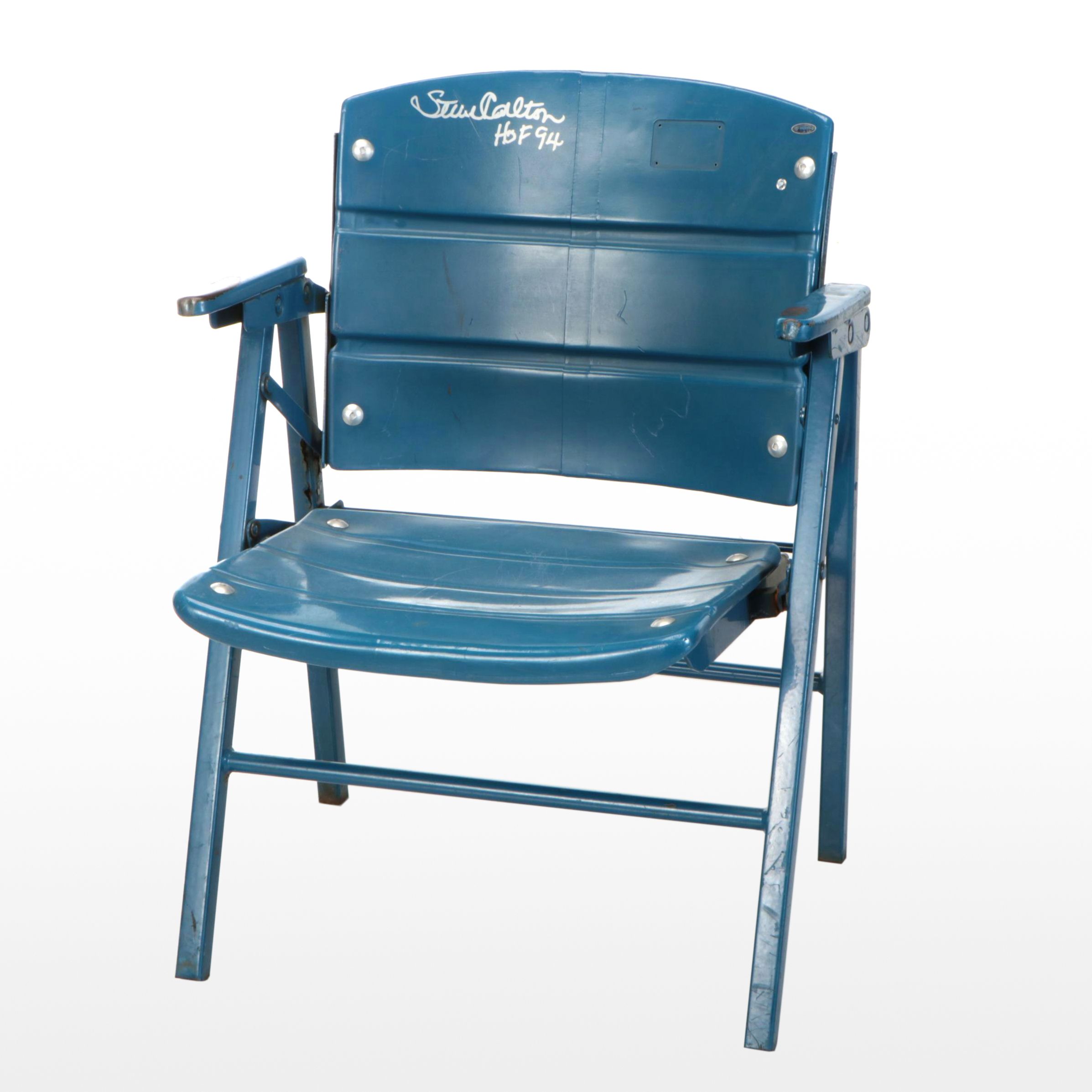 Steve Carlton Signed Veterans Stadium Chair, MLB Certification