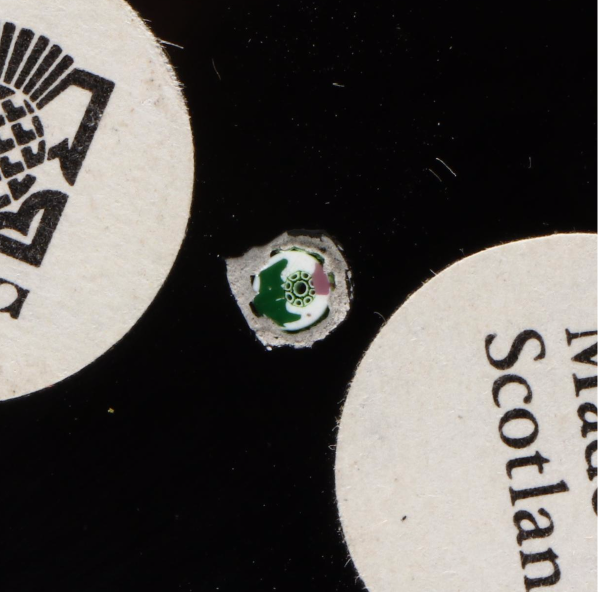 William Manson Handcrafted Dragonfly and Millefiori Scotia Art Glass Paperweight