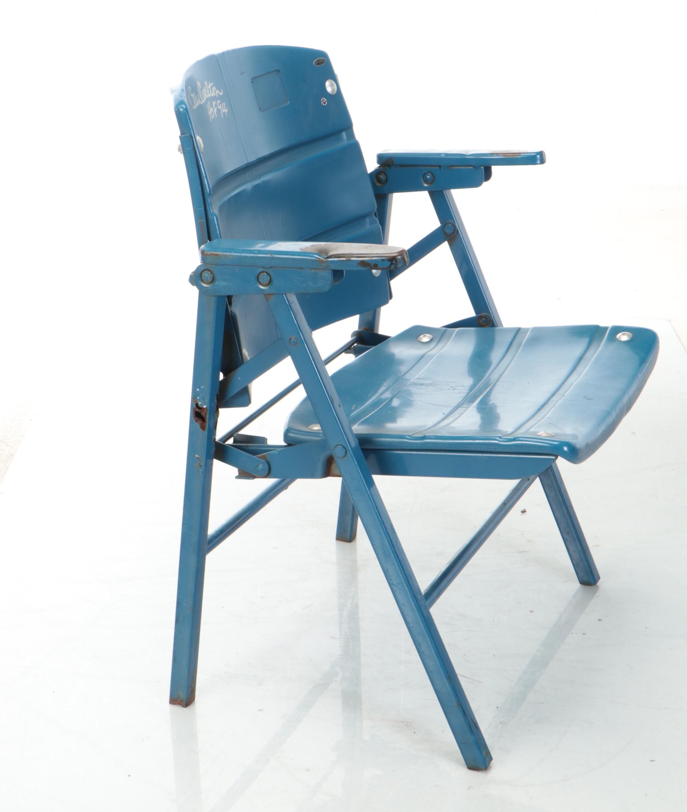 Steve Carlton Signed Veterans Stadium Chair, MLB Certification