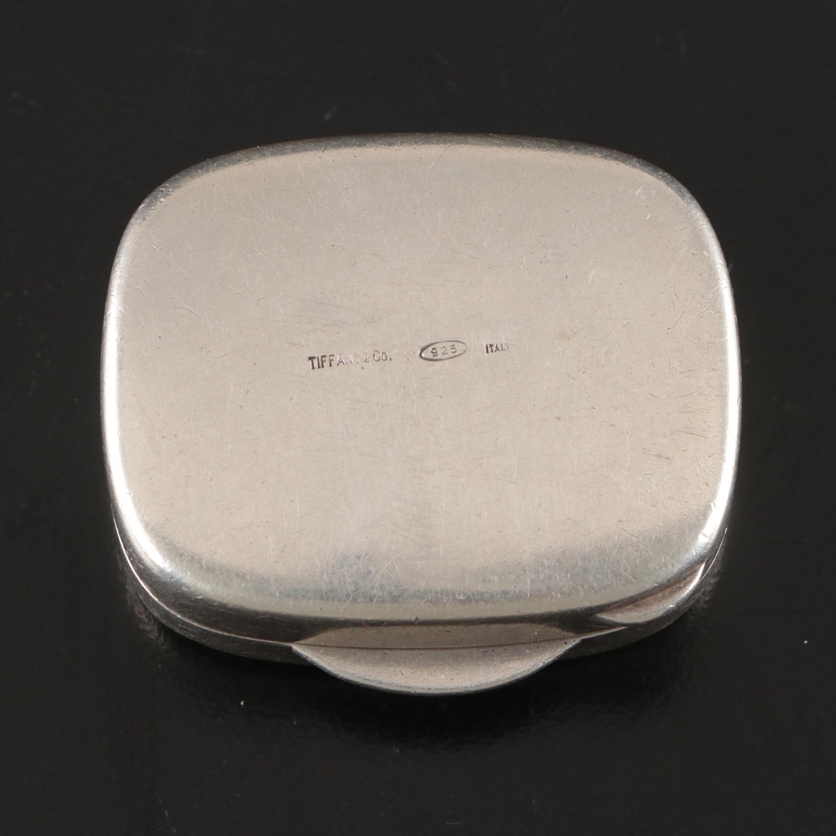 Tiffany & Co. Sterling Silver Shell Shaped Dish with Pill Box and Key Tag