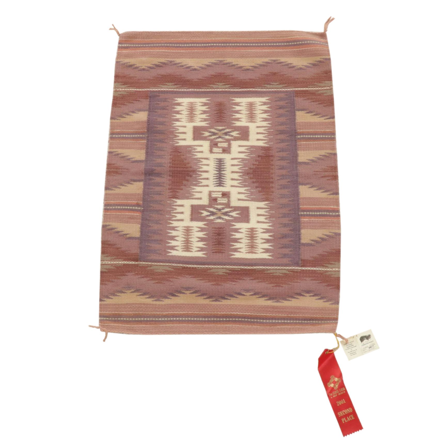 2' x 2'10 Handwoven Gloria Yazzie Navajo Rug in Rug Wide Ruins Accent Rug
