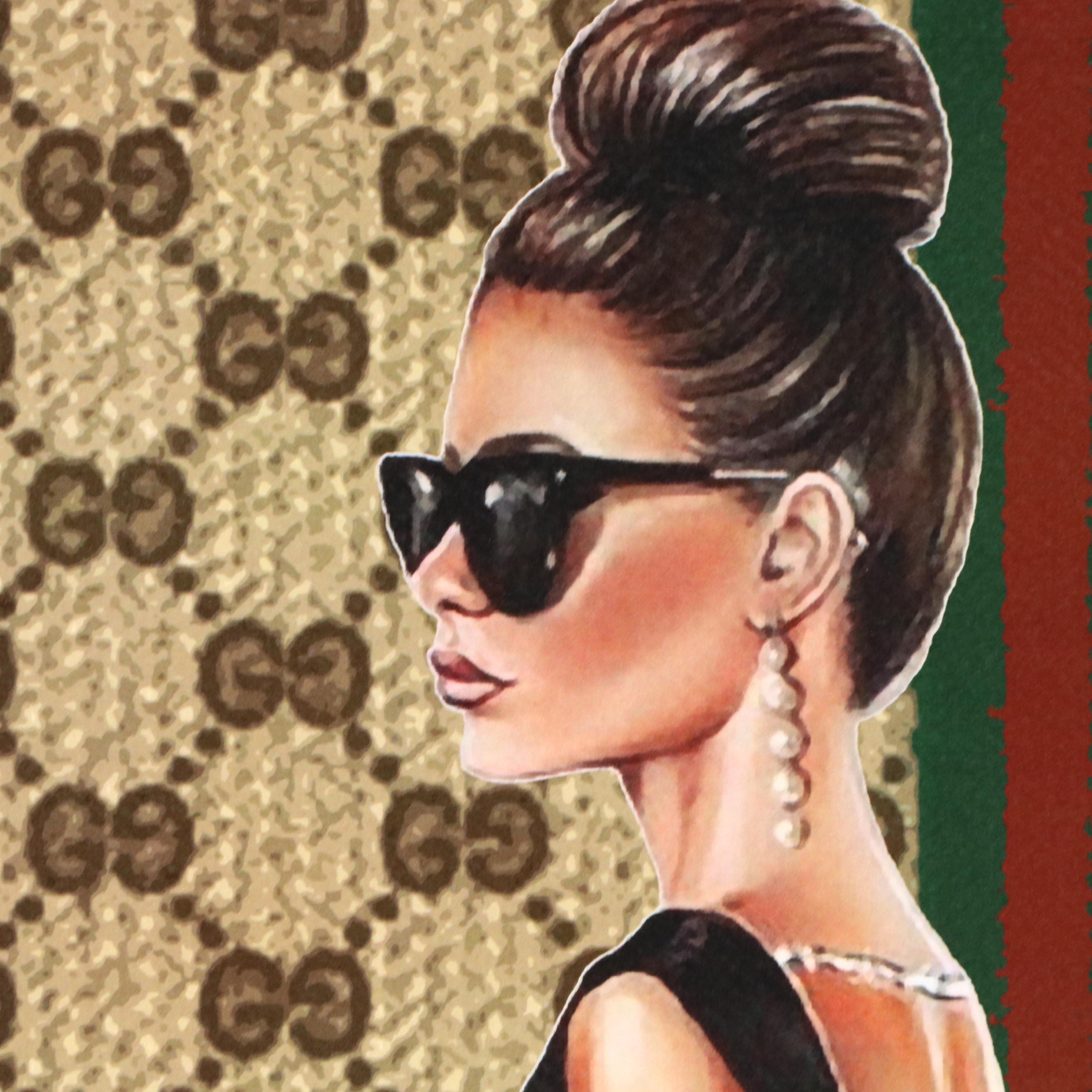 Death NYC Graphic Digital Print Gucci x Chanel x Breakfast at Tiffany's, 2025