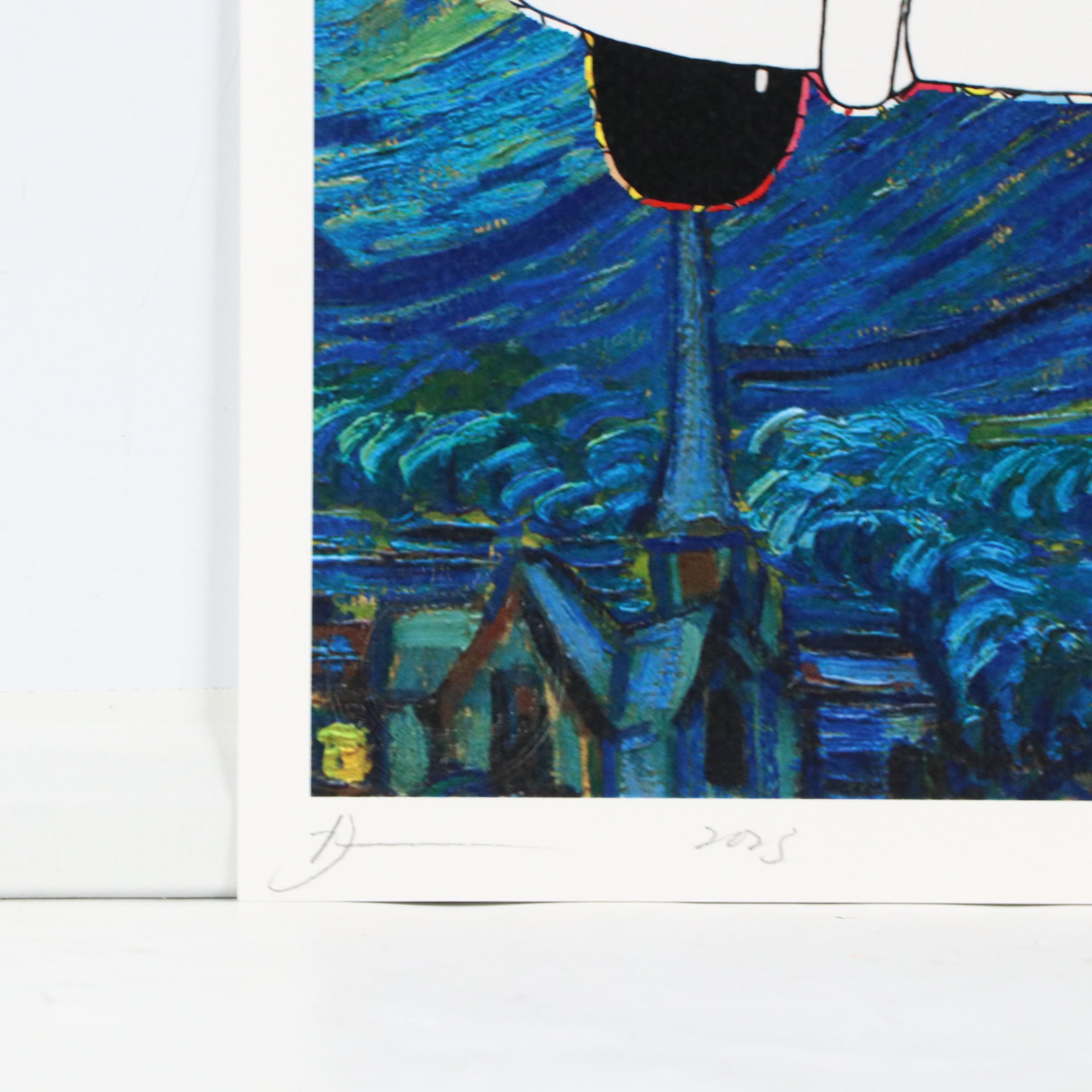 Death NYC Graphic Digital Print Featuring Peanuts x Van Gogh, 2023