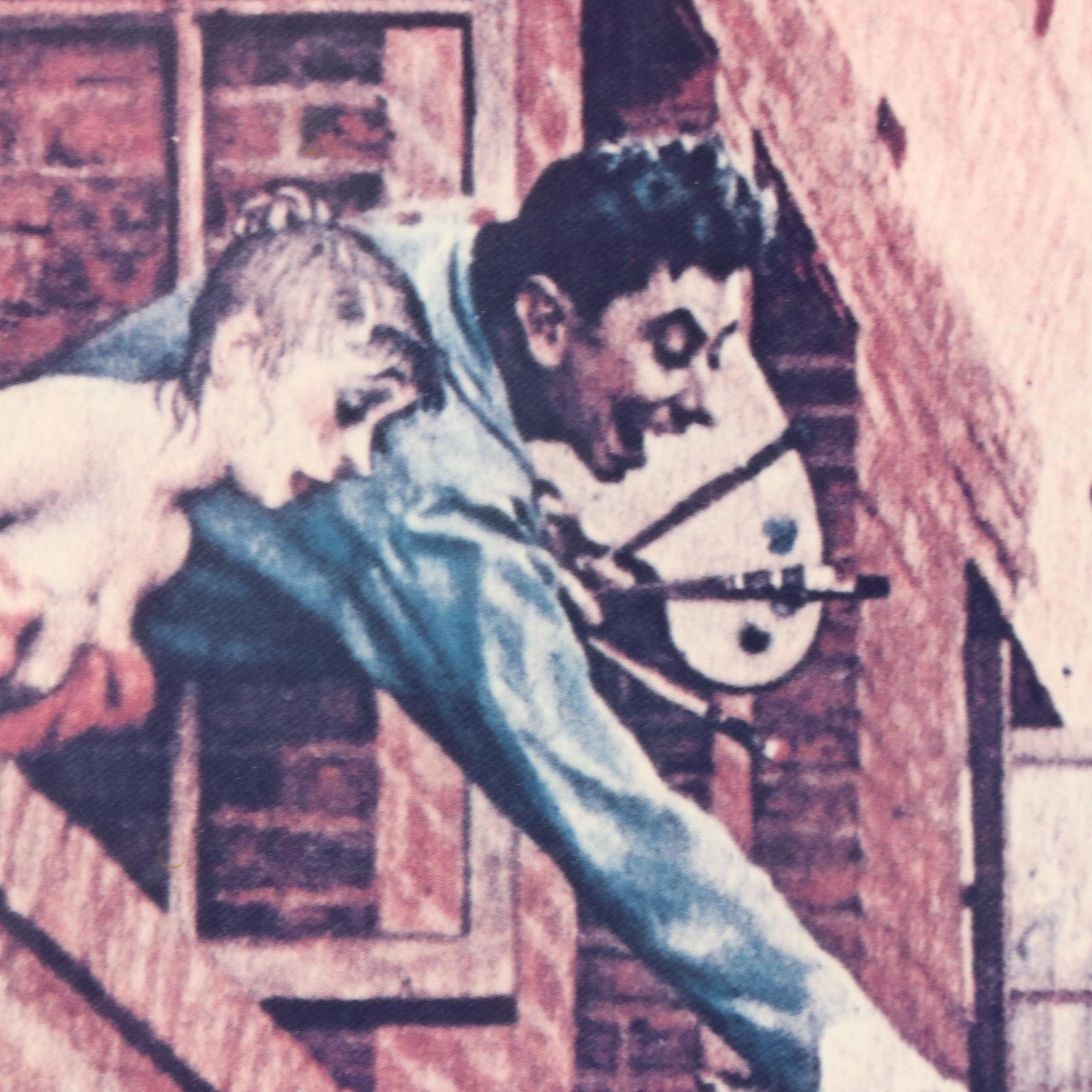 Offset Lithograph After Norman Rockwell "Road Block"