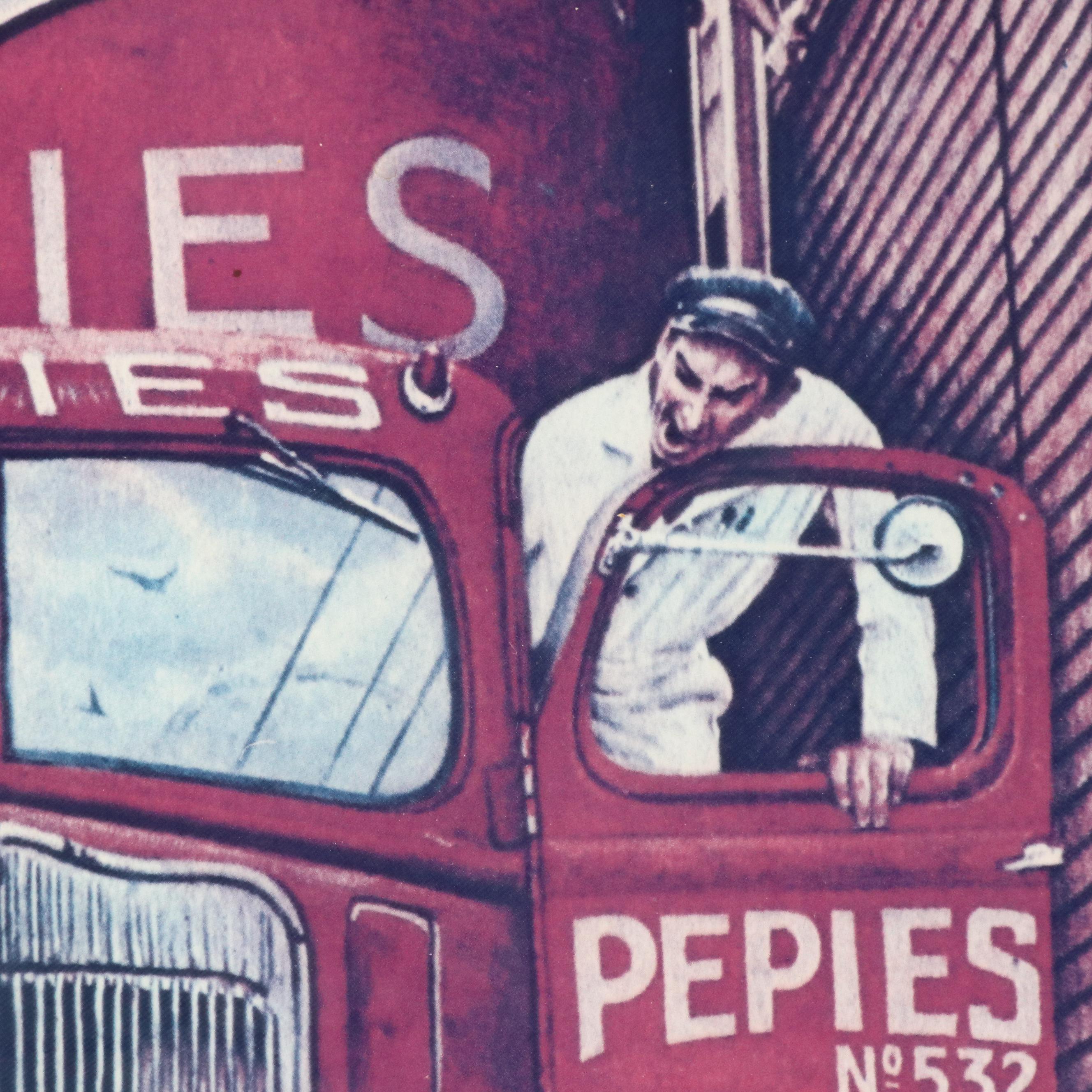 Offset Lithograph After Norman Rockwell "Road Block"