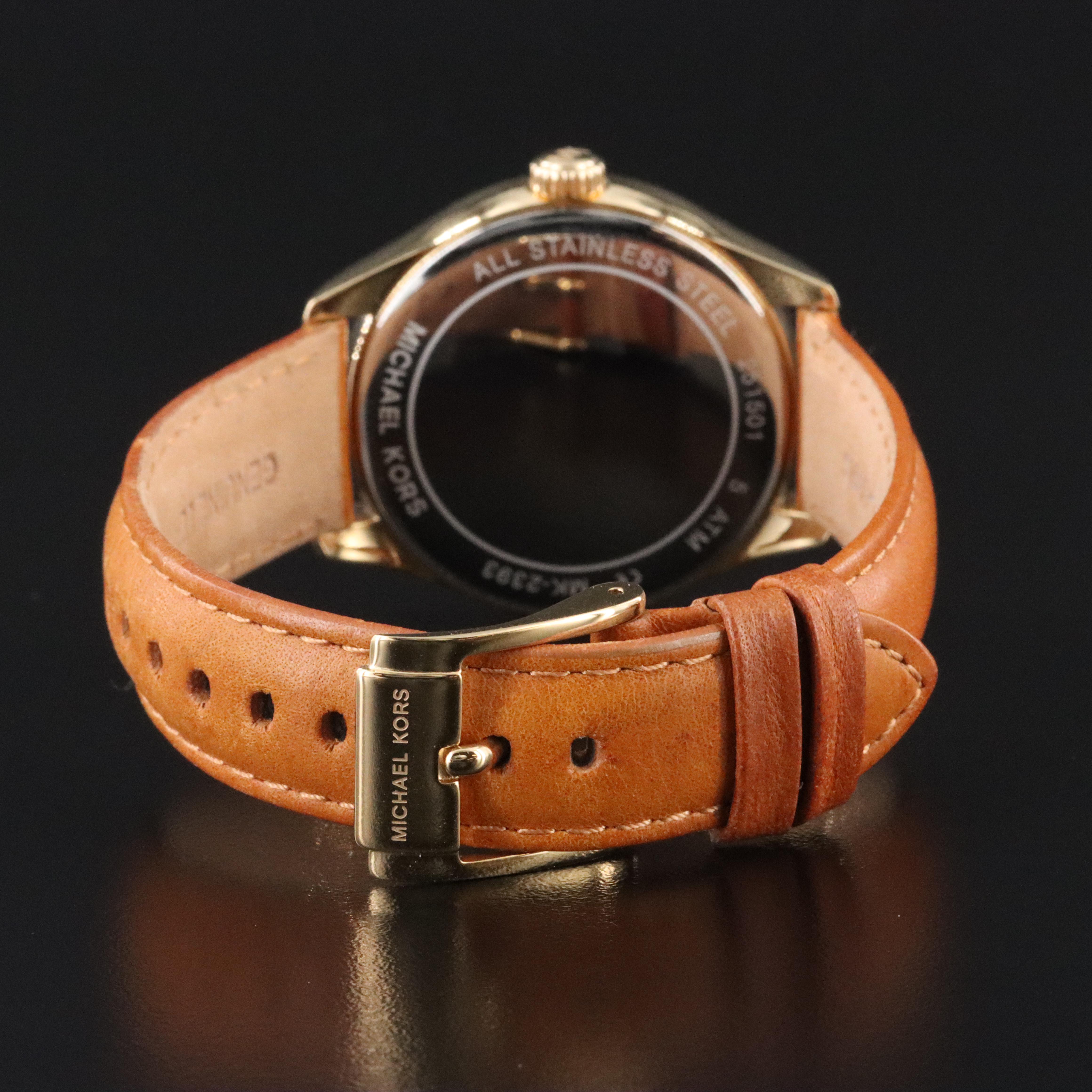 Michael Kors Amelia Champagne Dial Gold-Tone Quartz Watch