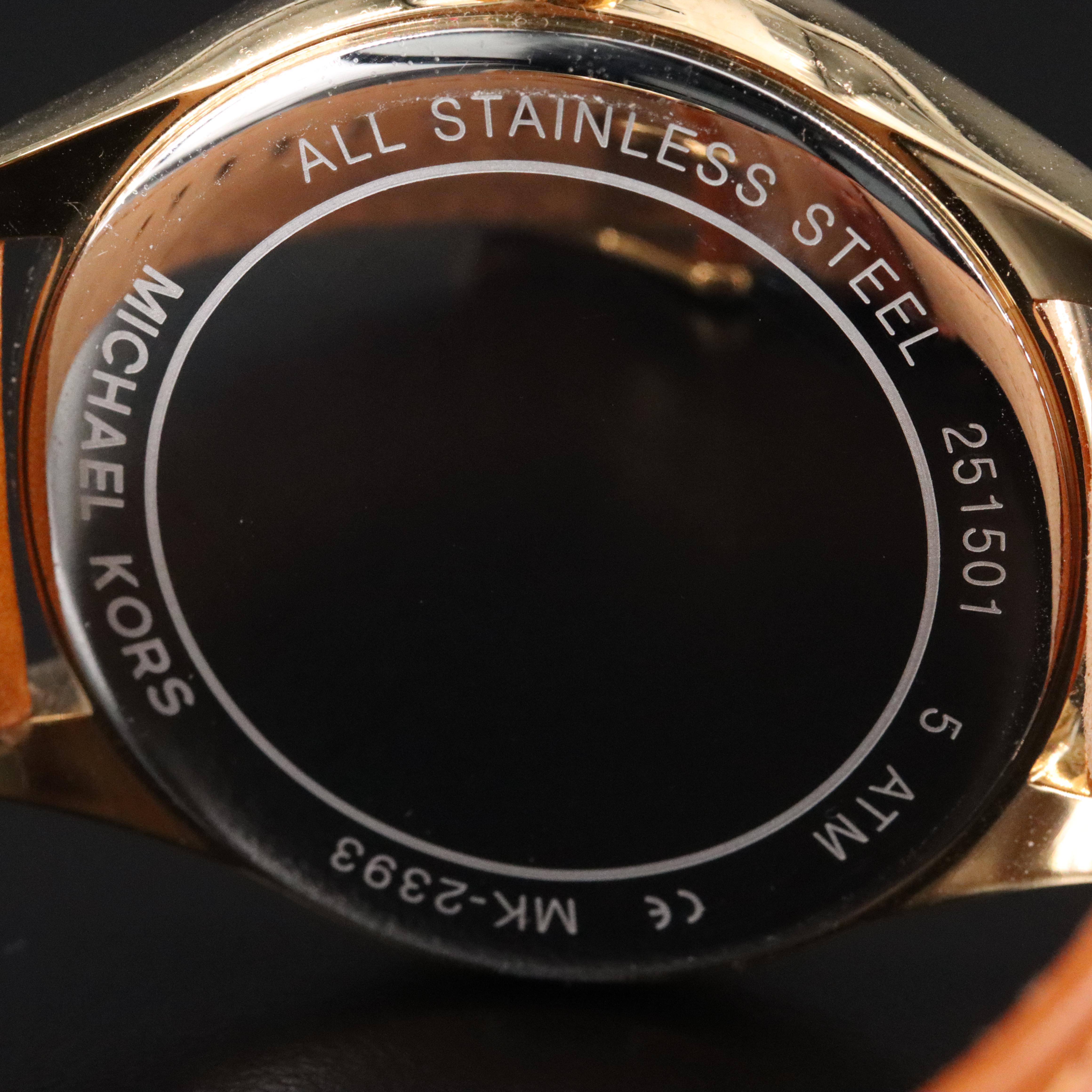 Michael Kors Amelia Champagne Dial Gold-Tone Quartz Watch