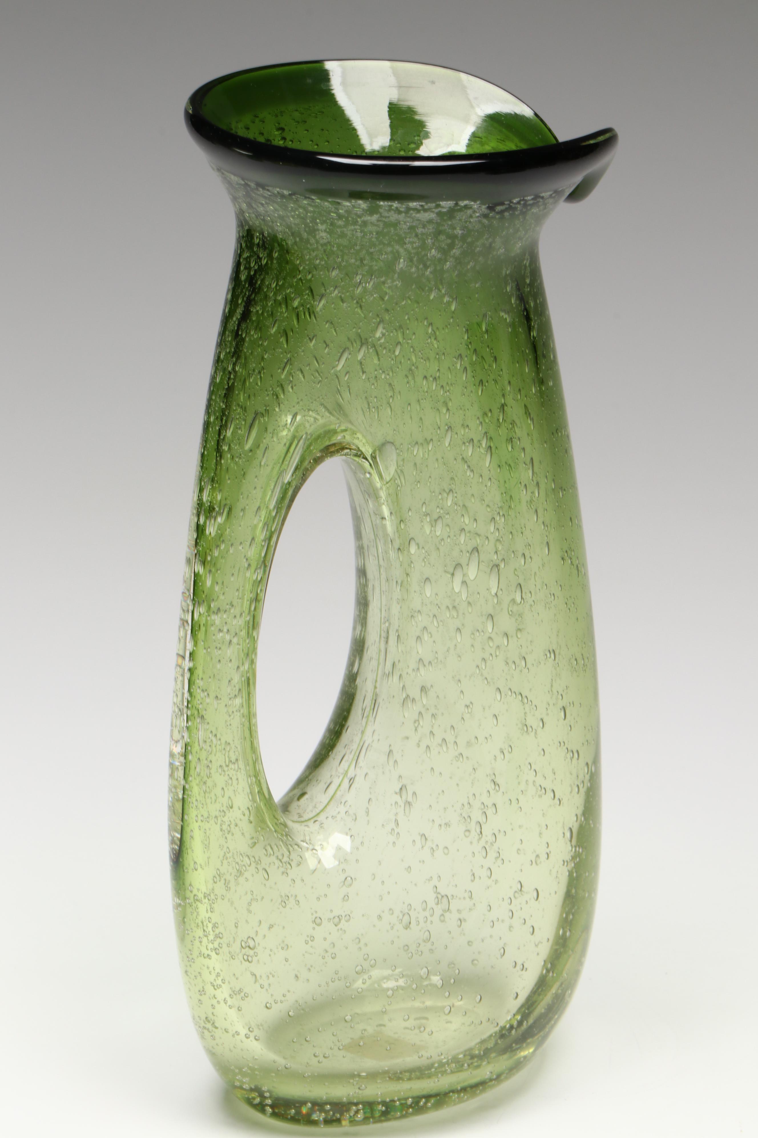 Imperial with Other Vaseline Glass Hobnail Jars with Tableware