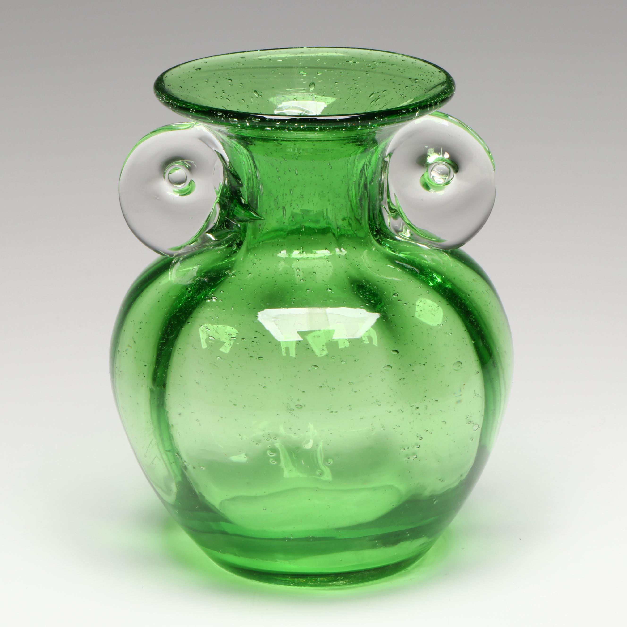 Imperial with Other Vaseline Glass Hobnail Jars with Tableware