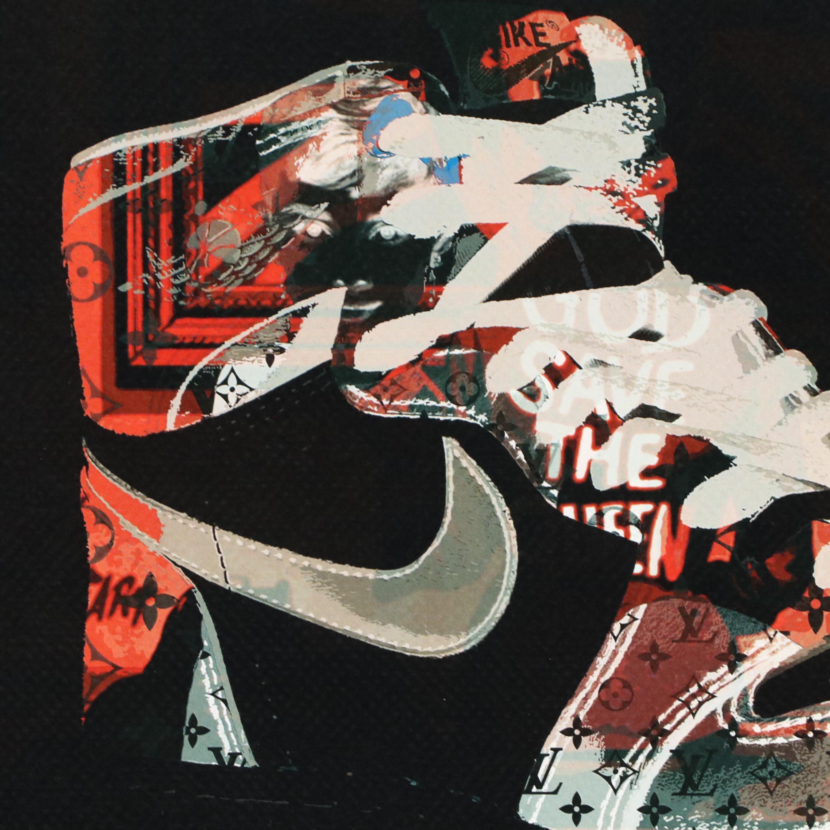 Death NYC Graphic Digital Print Featuring Nike Air Jordans x Louis Vuitton, 2023