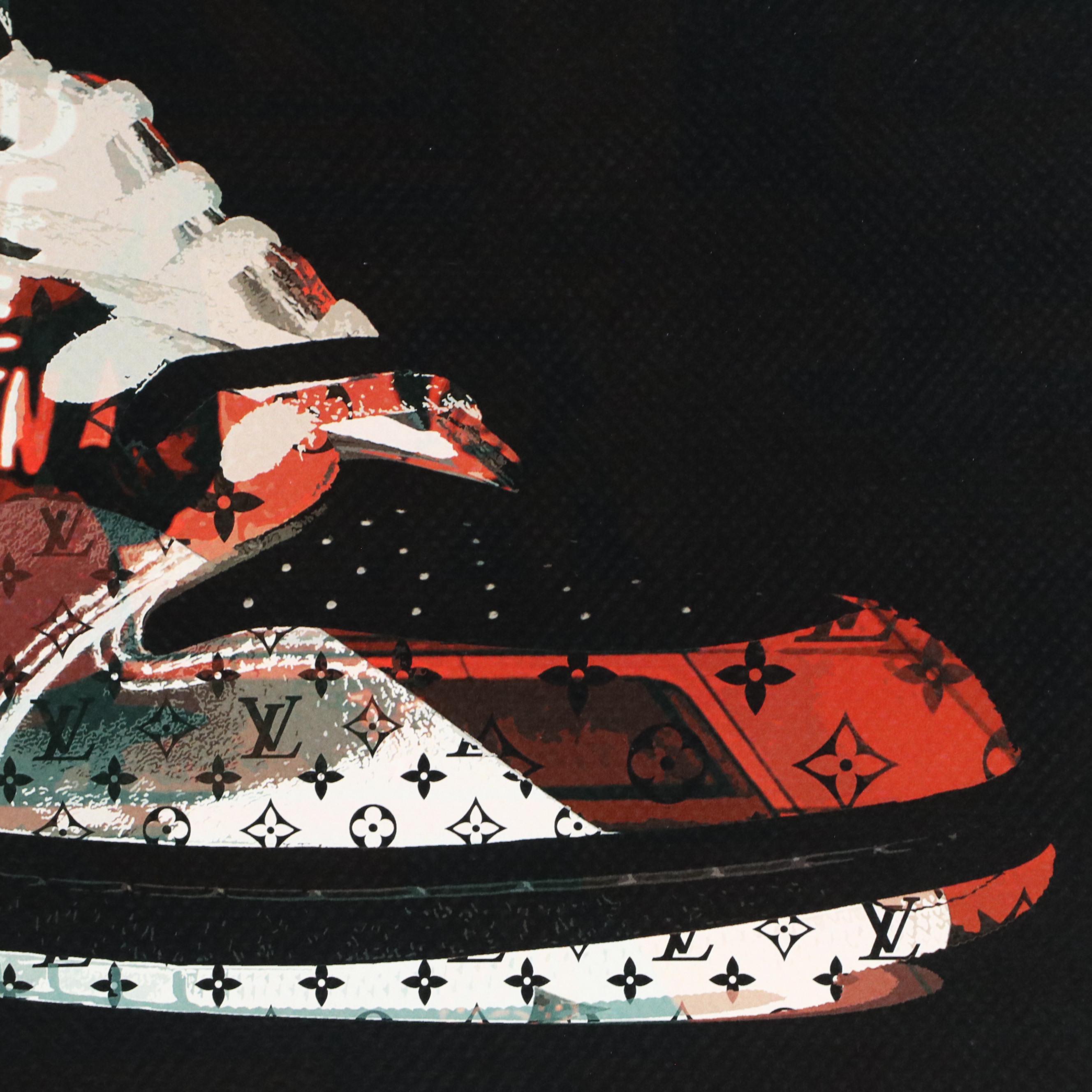 Death NYC Graphic Digital Print Featuring Nike Air Jordans x Louis Vuitton, 2023