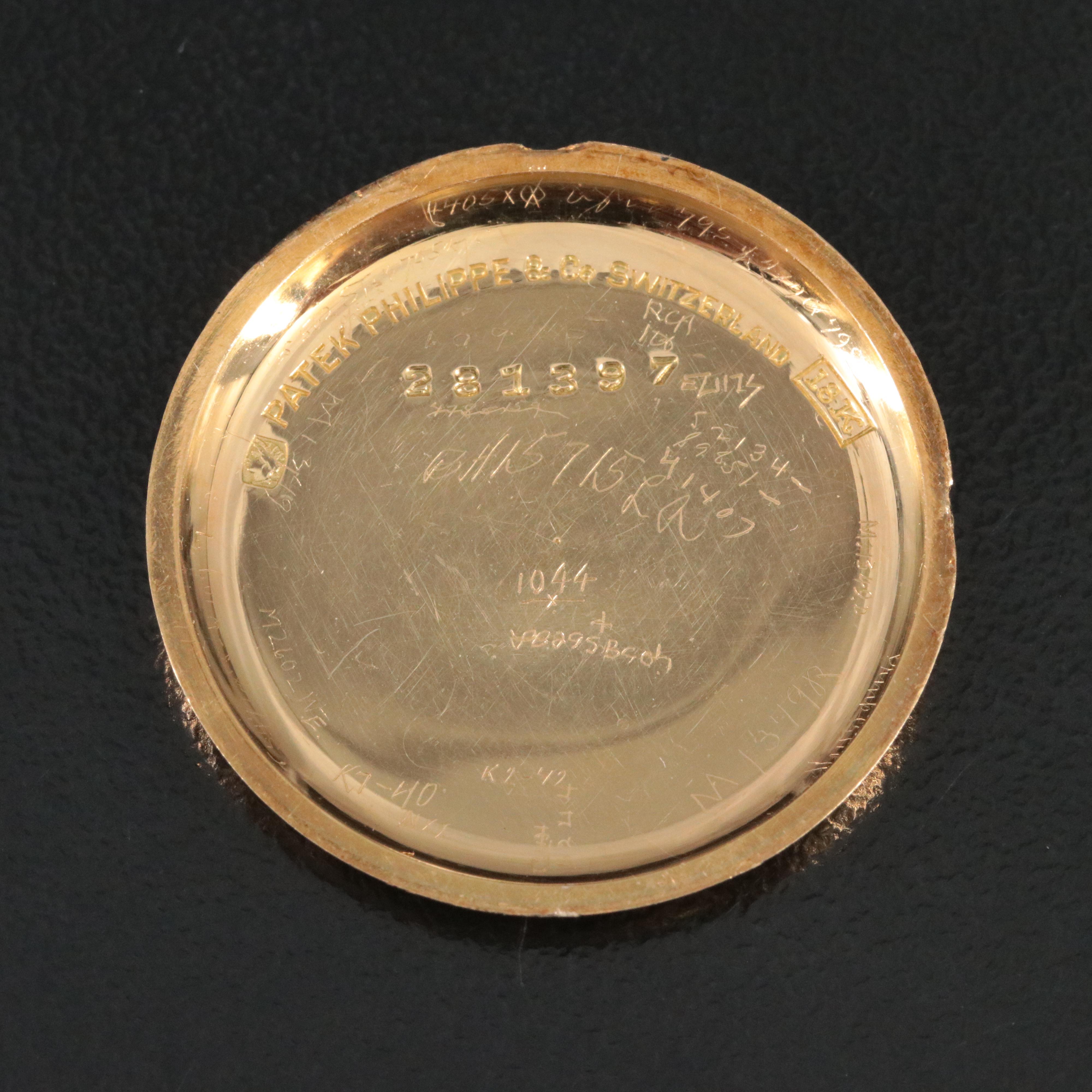 Vintage Patek Philippe & Co. 18K Watch Retailed by G.T. Brodnax Inc.