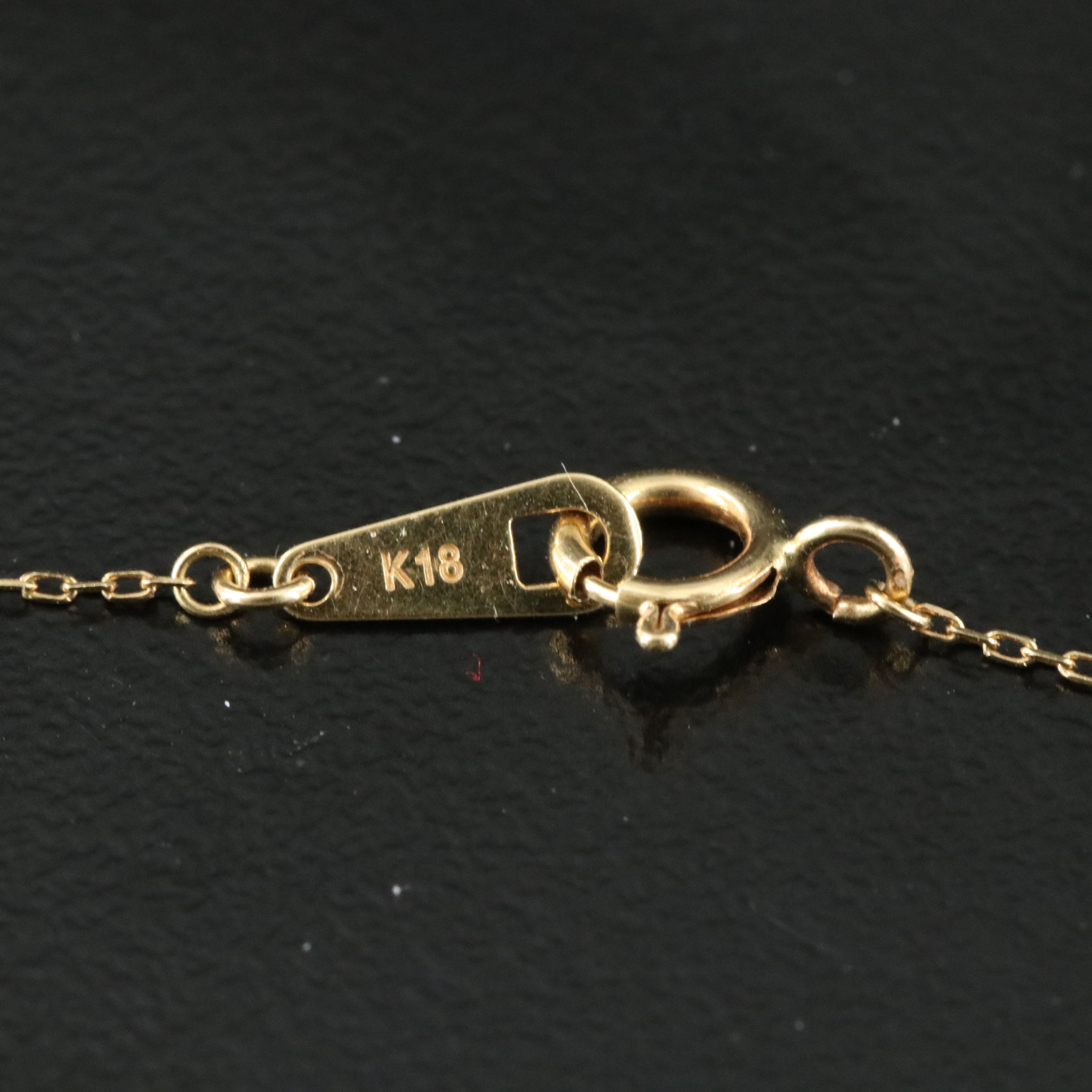 Dior 18K Wreath Pendant Necklace with Emerald Accent