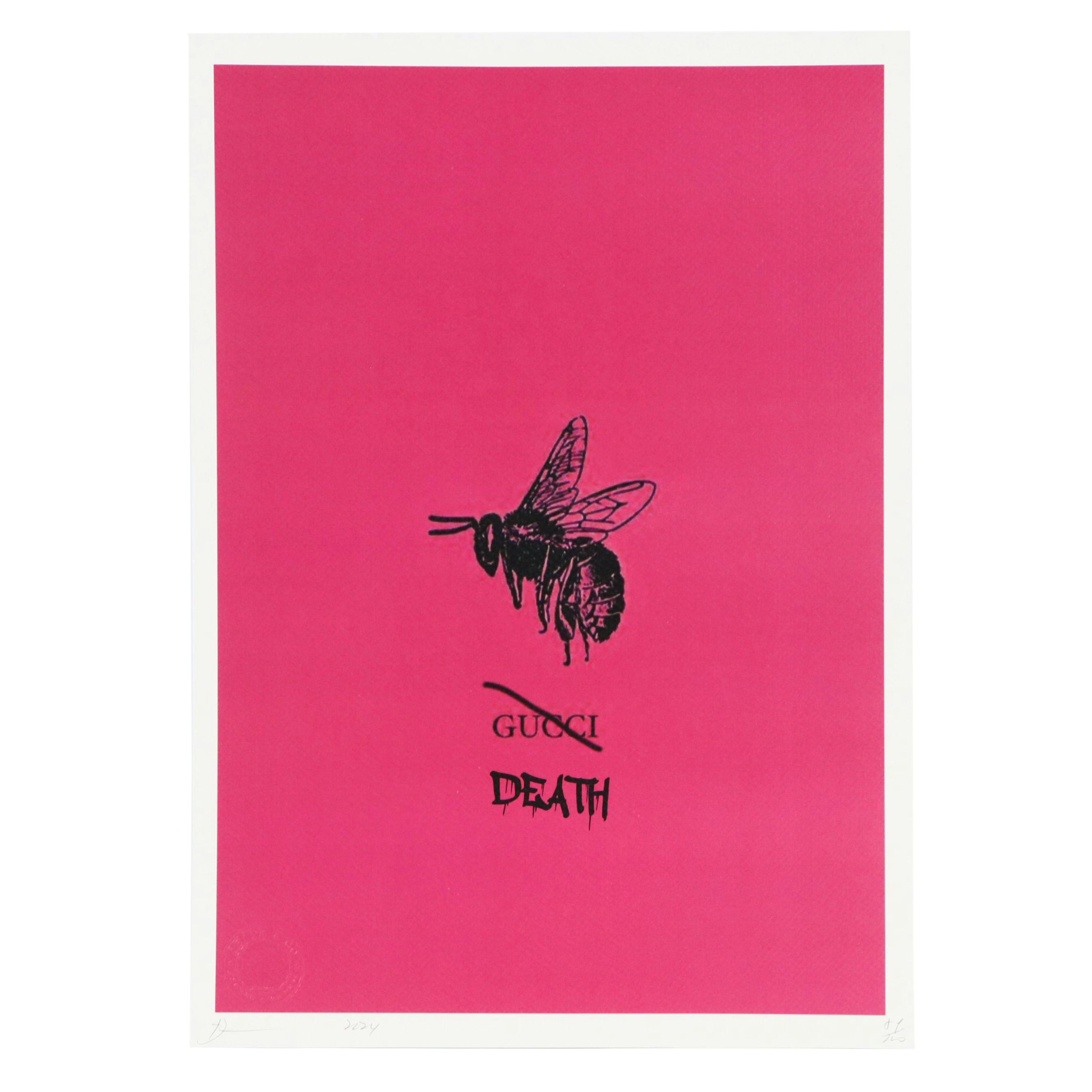 Death NYC Graphic Digital Print Featuring Gucci, 2024