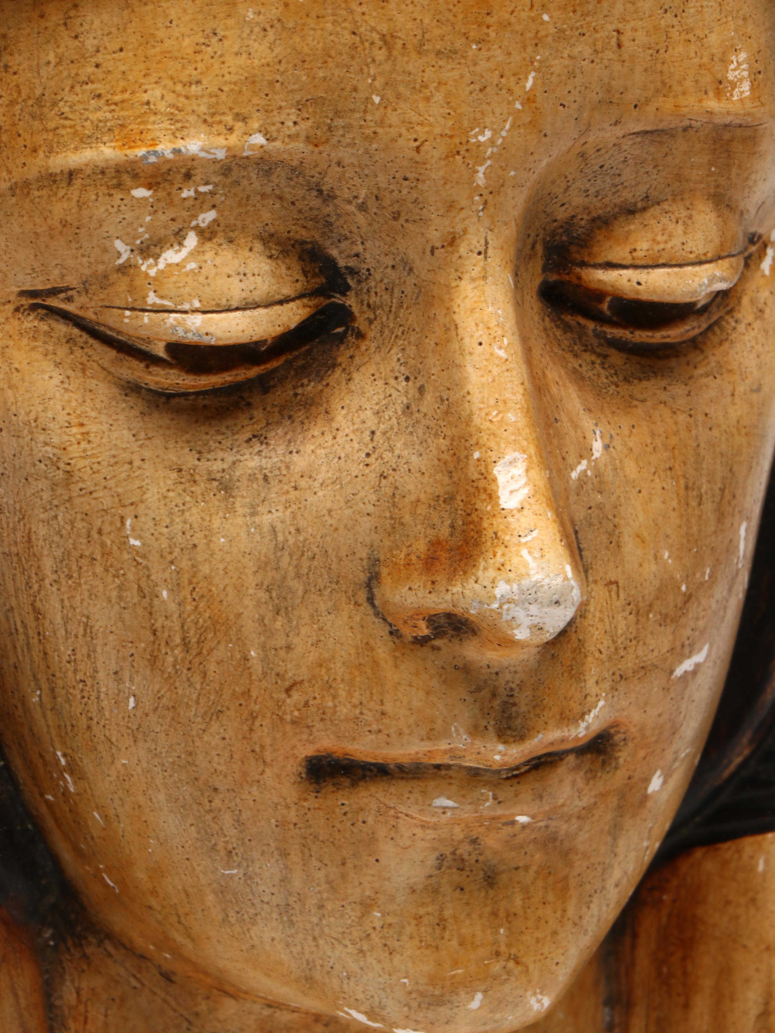 Antique Art Deco Plaster Bust by R. Scali