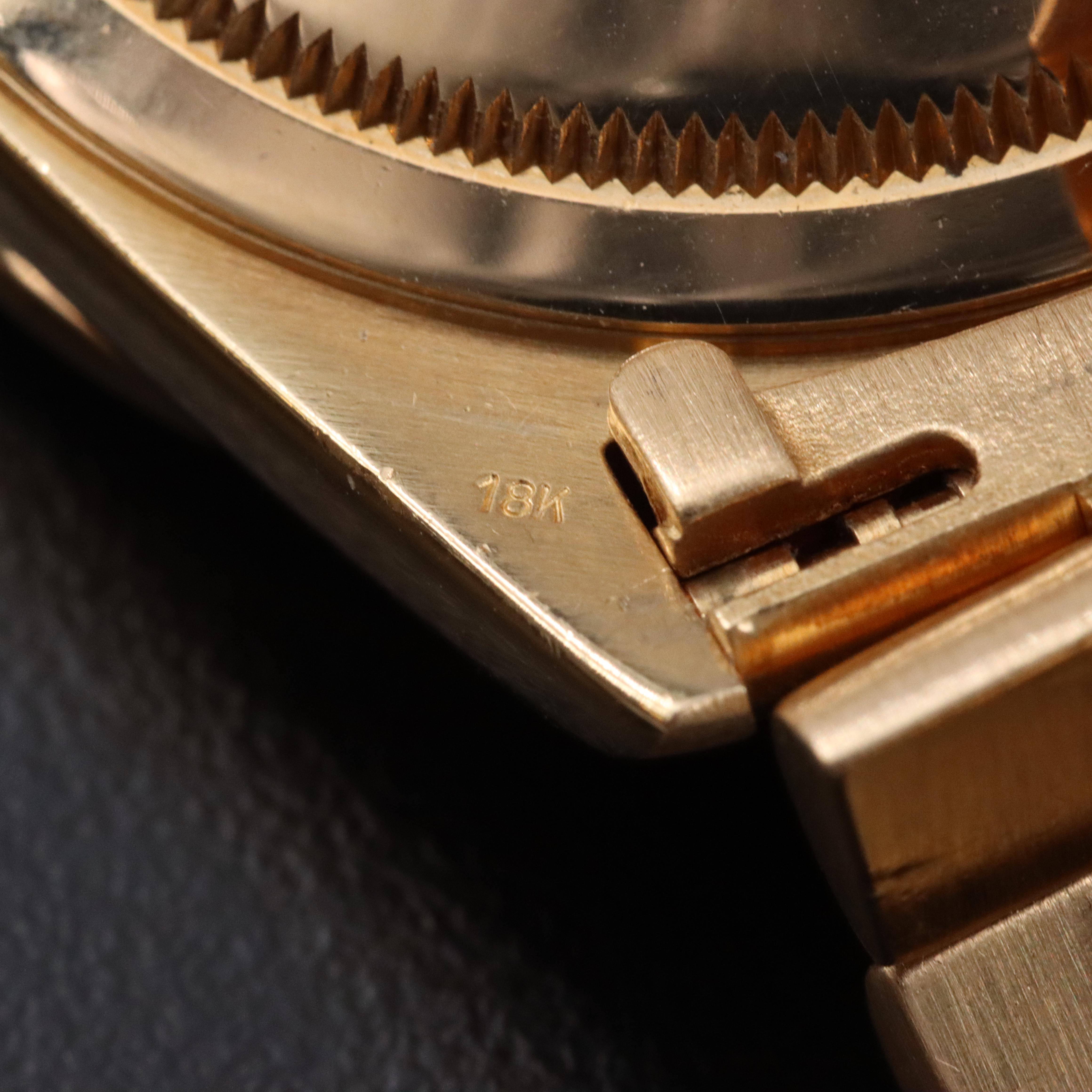 Rolex Day-Date 18238 Custom 1 CTW Diamond 18K Gold 36mm Automatic Watch