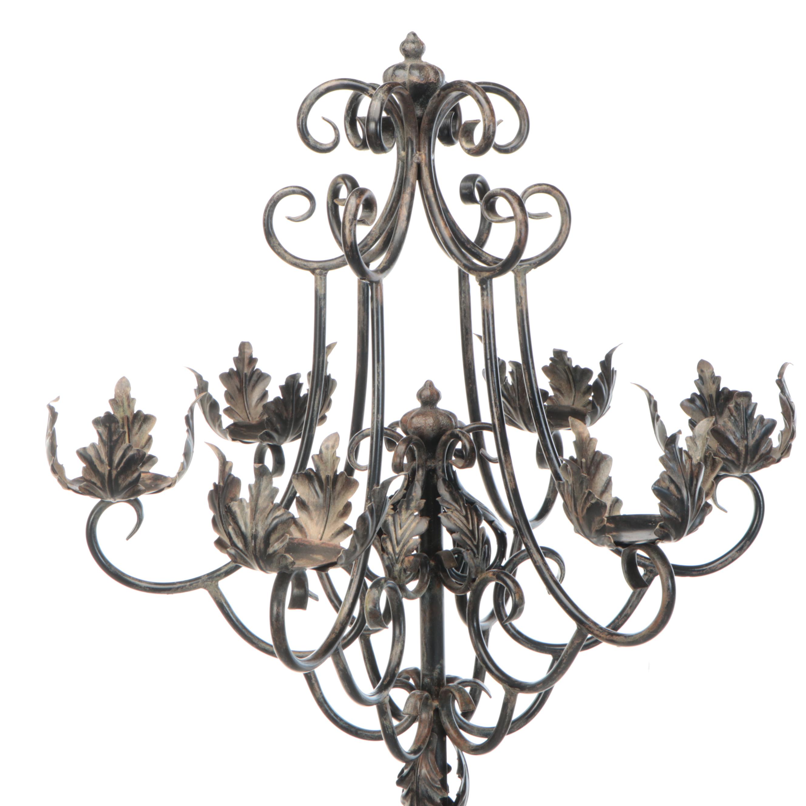 Baroque Style Floor Standing Candelabra