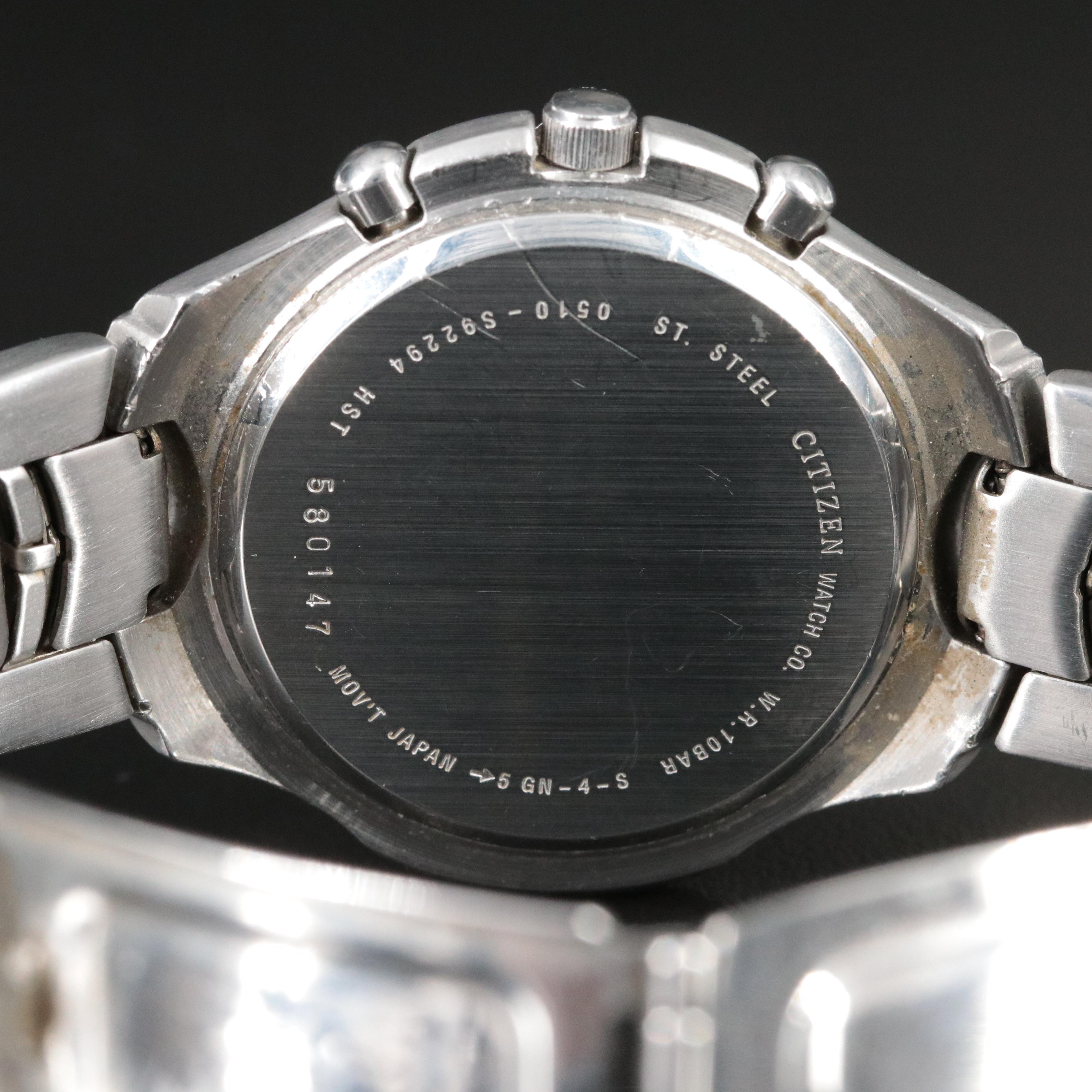 Citizen Stainless Steel Chronograph Watch