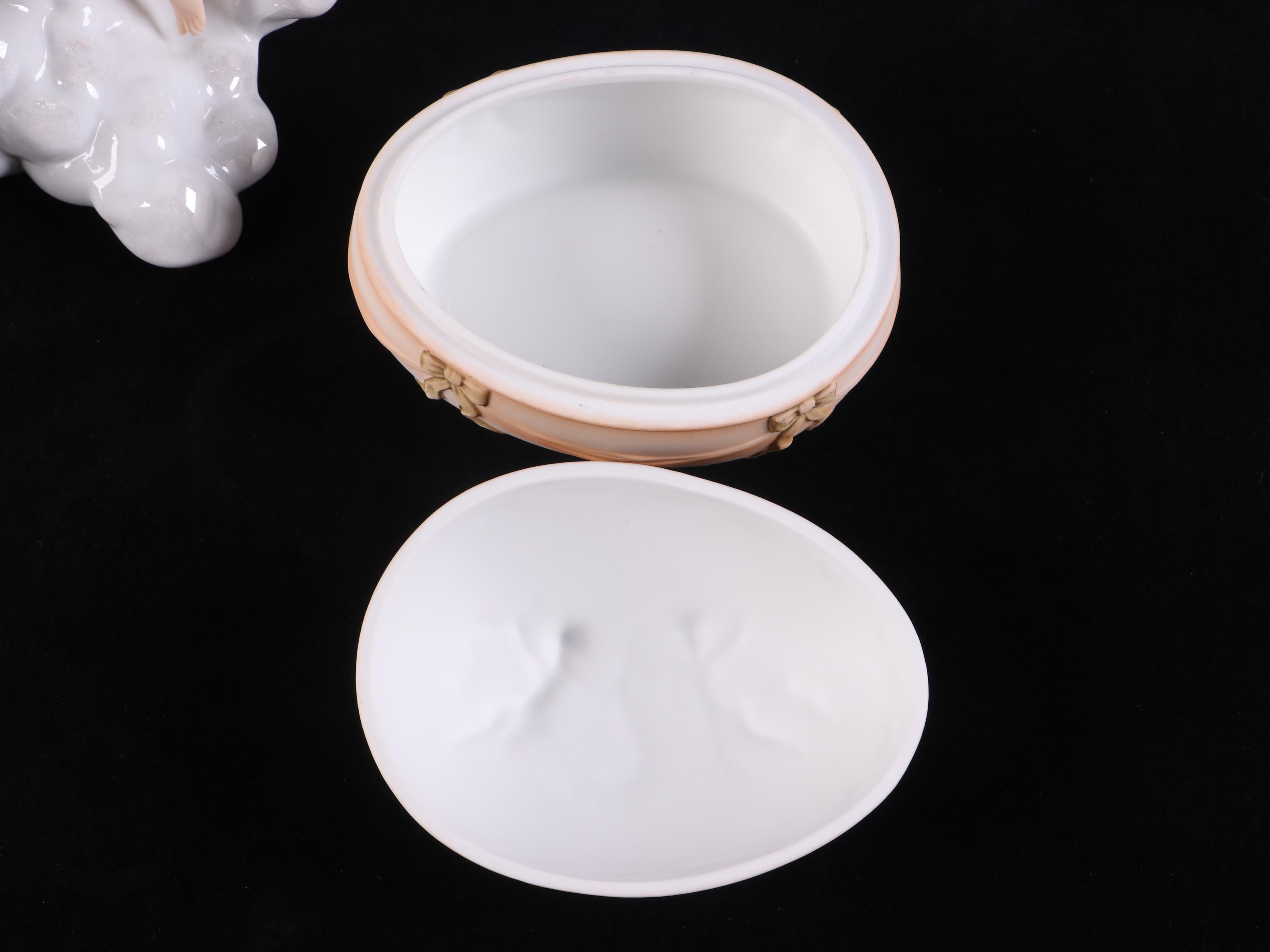 Lefton Bisque Nativity Musical Figurine, Lenox Millennium Messenger, More