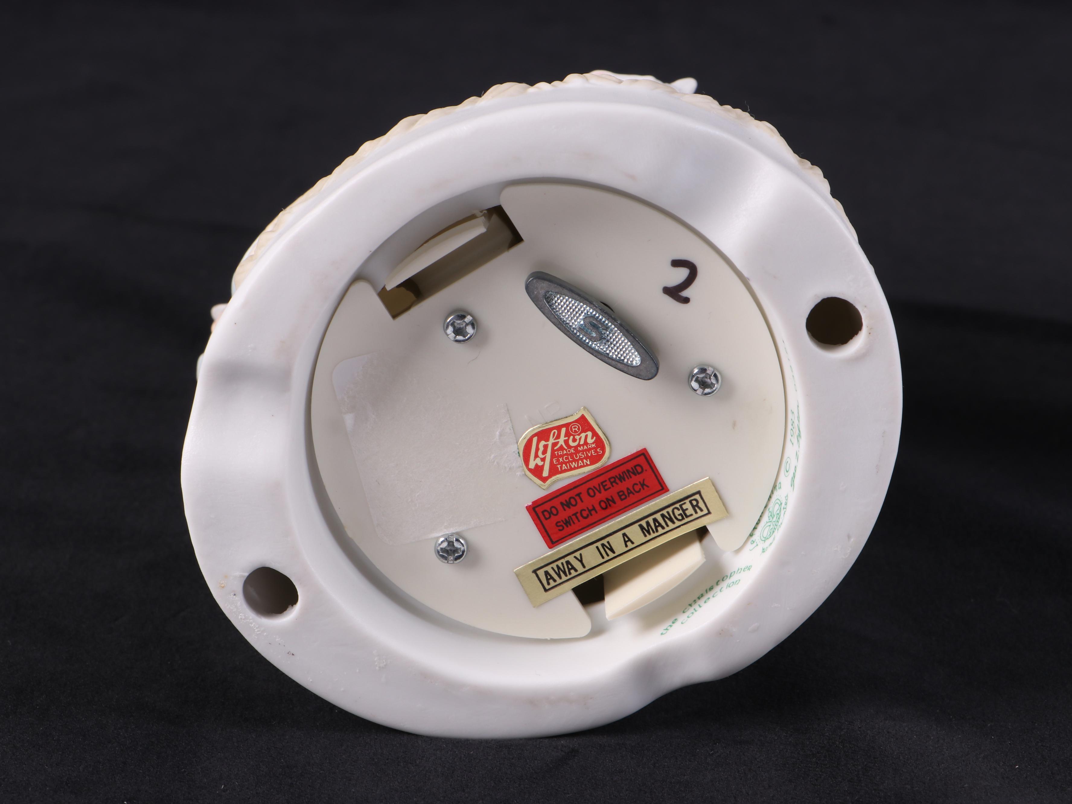 Lefton Bisque Nativity Musical Figurine, Lenox Millennium Messenger, More