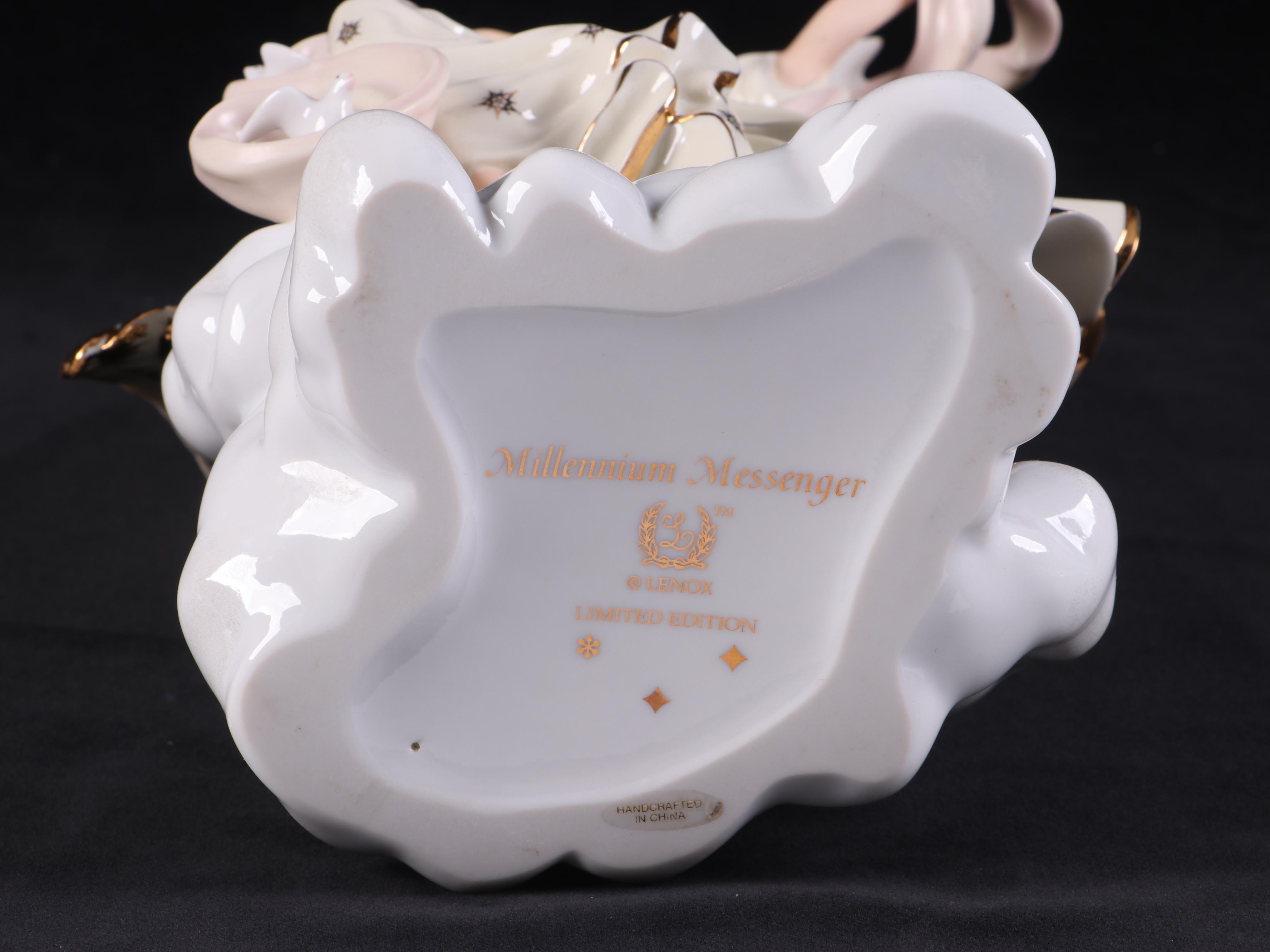 Lefton Bisque Nativity Musical Figurine, Lenox Millennium Messenger, More