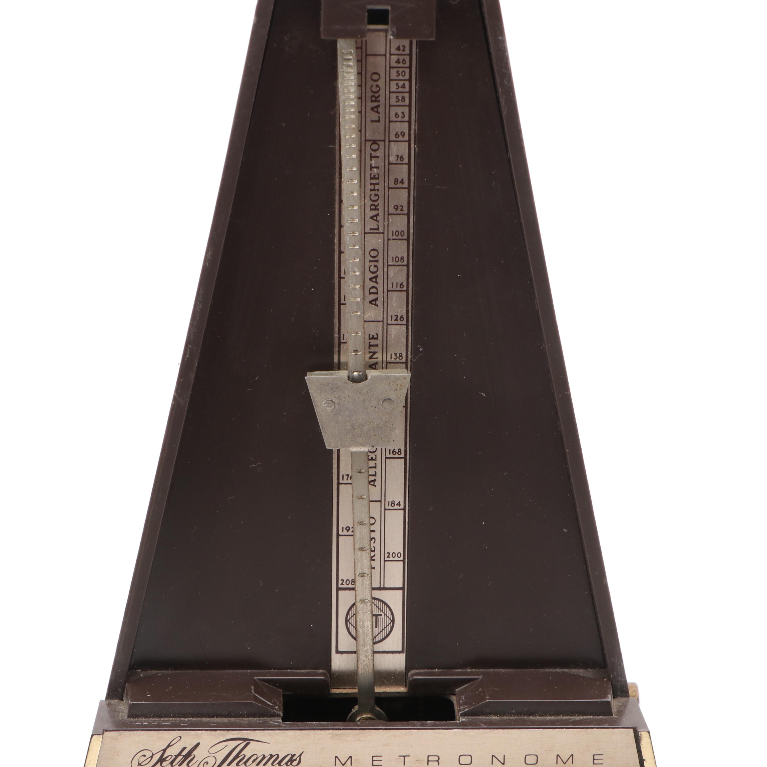 Seth Thomas Metronome with Standard Player Piano Tracker Cleaner