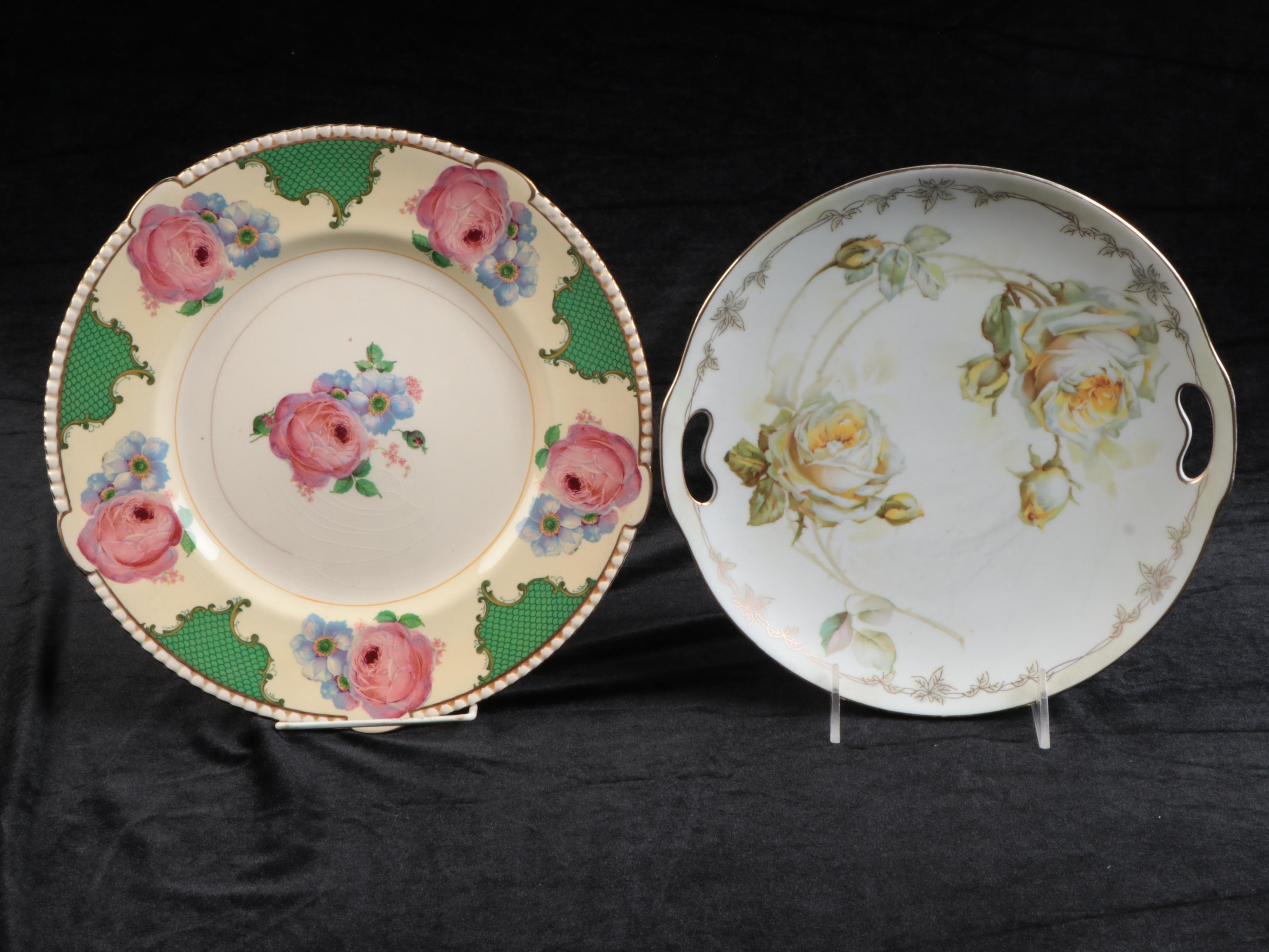 Cauldon with Other English and Prussian Porcelain Plates