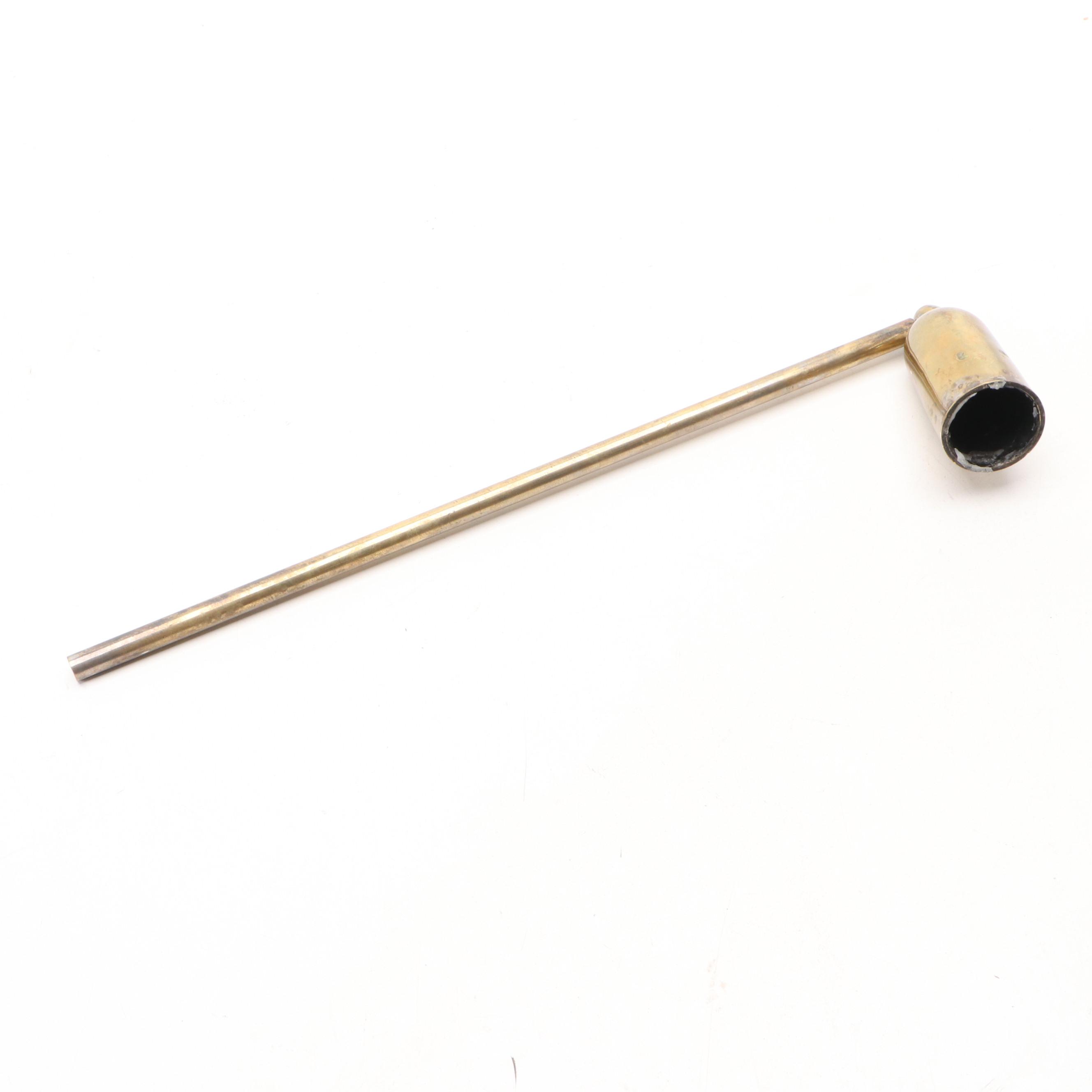 Brass Georgian and Victorian Candlesticks, Snuffer and More