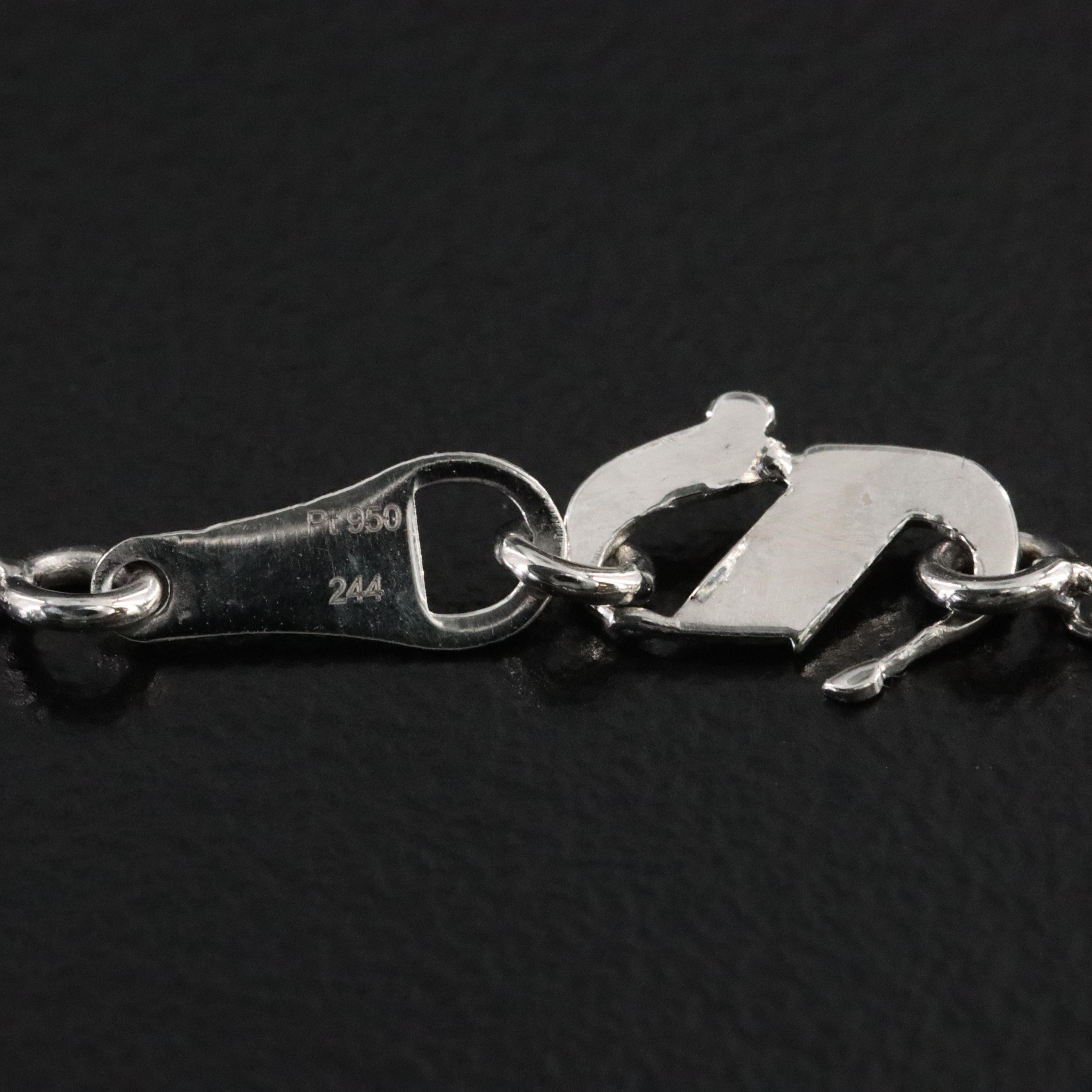 Platinum 5.01 CT Lab Grown Diamond Solitaire Necklace with IGI Report