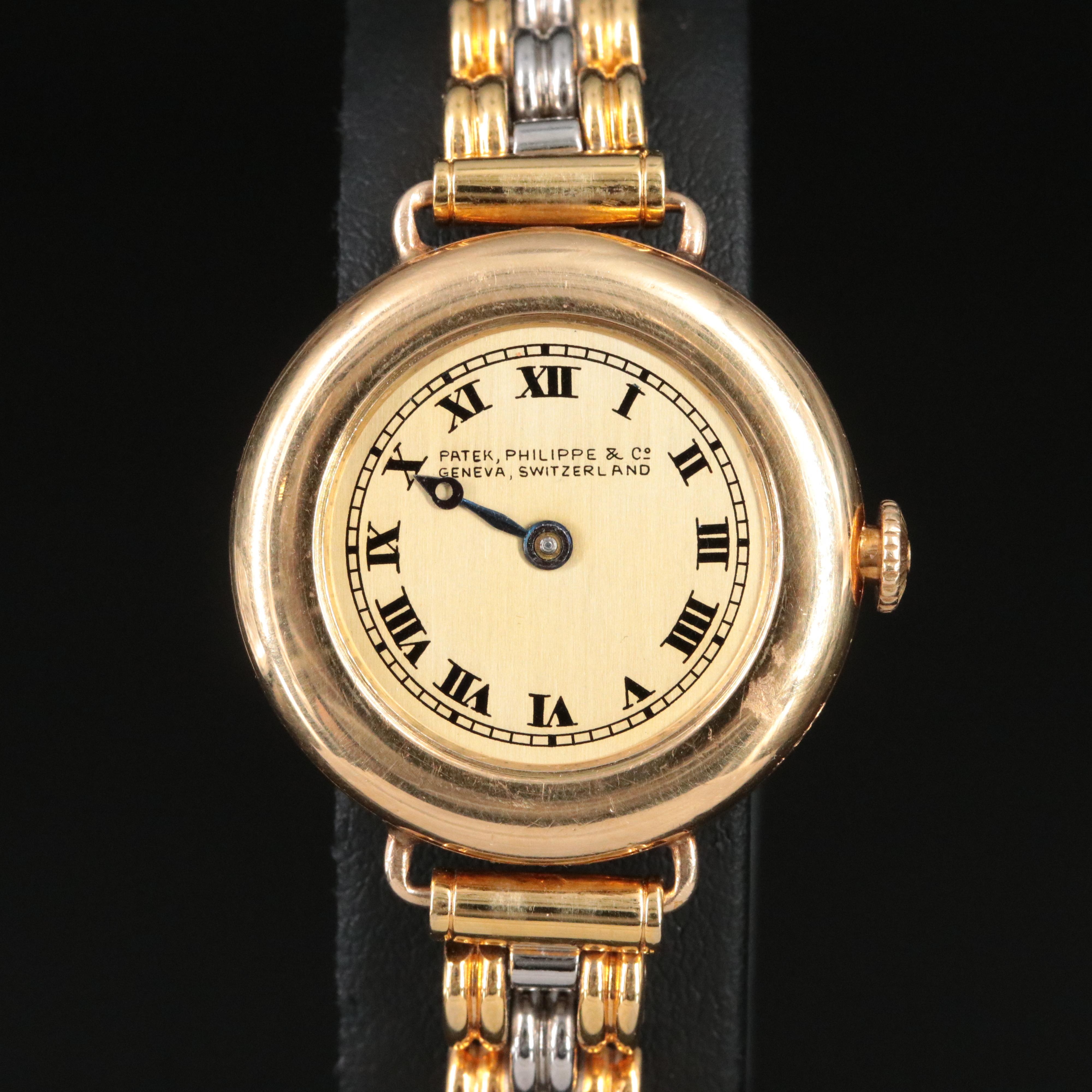 Vintage Patek Philippe & Co. 18K Watch Retailed by G.T. Brodnax Inc.