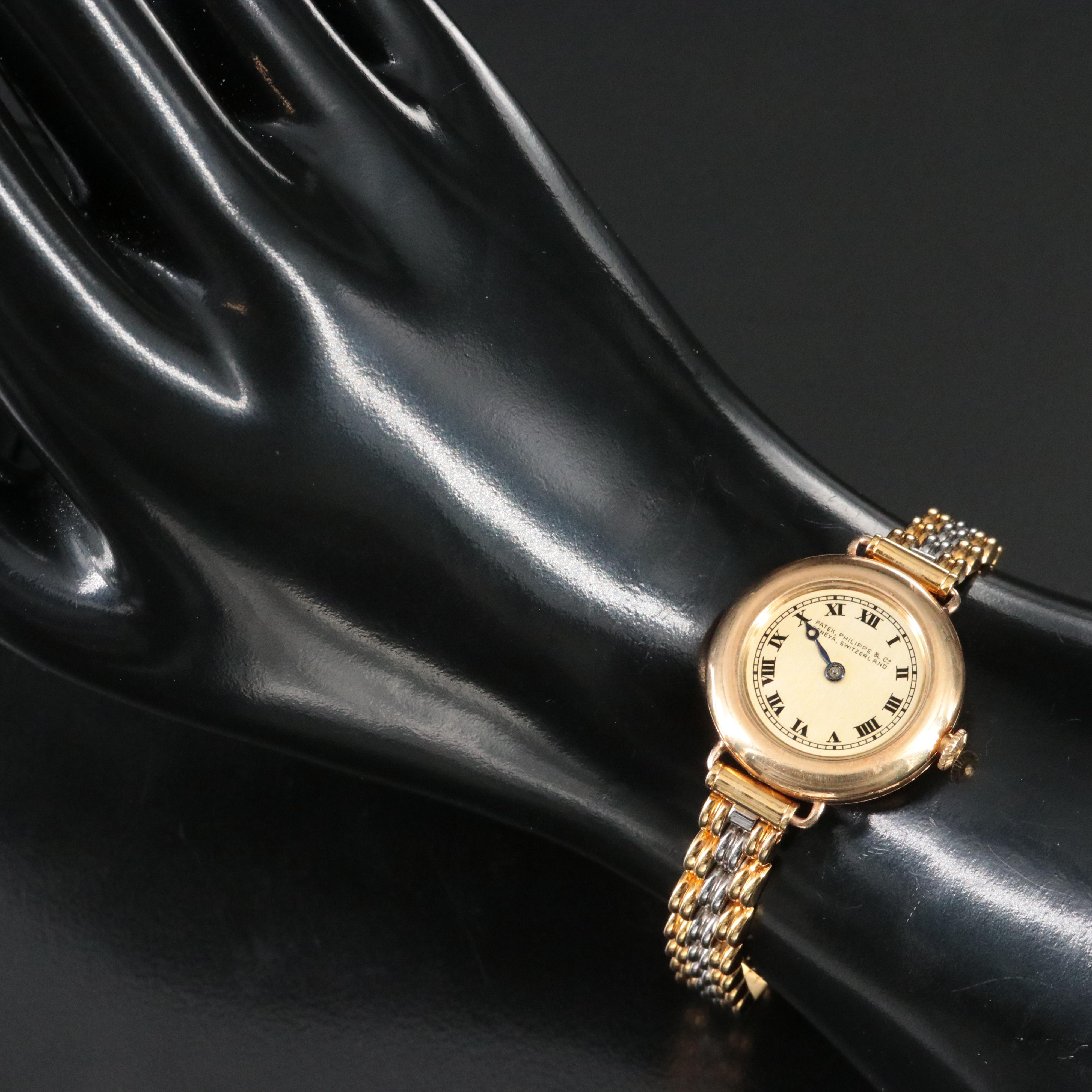 Vintage Patek Philippe & Co. 18K Watch Retailed by G.T. Brodnax Inc.