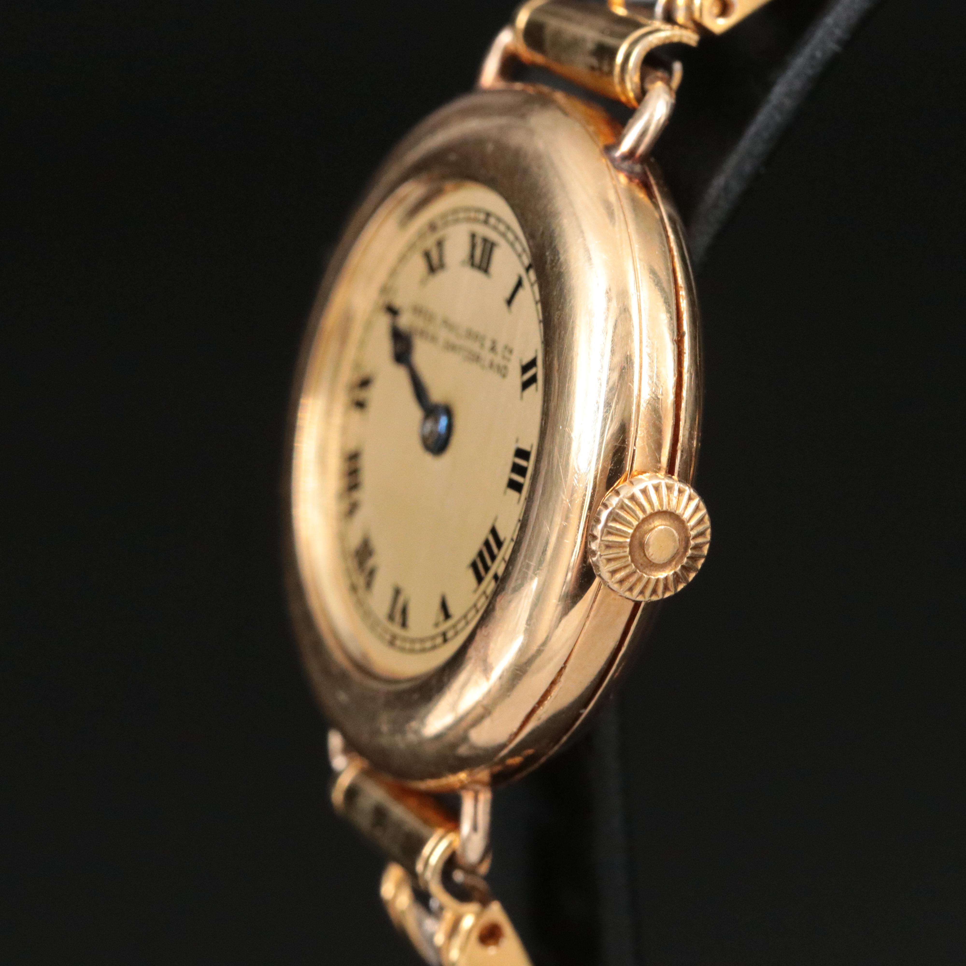 Vintage Patek Philippe & Co. 18K Watch Retailed by G.T. Brodnax Inc.